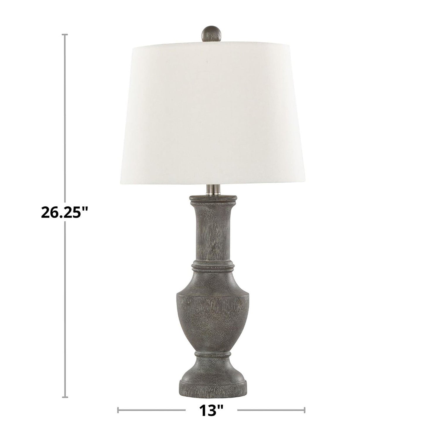 Majestic Office Furniture 26" Polyresin Table Lamp - Set of 2