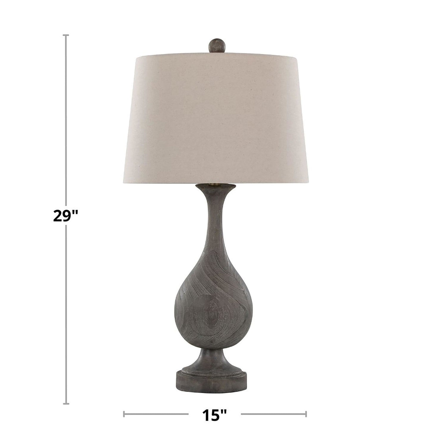 Majestic Office Furniture Poly 29" Polyresin Table Lamp - Set of 2