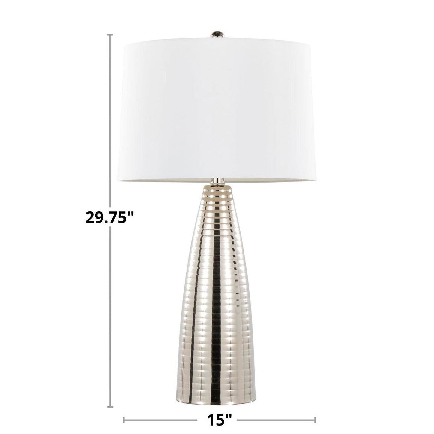 Majestic Office Furniture 27" Metal Table Lamp - Set of 2
