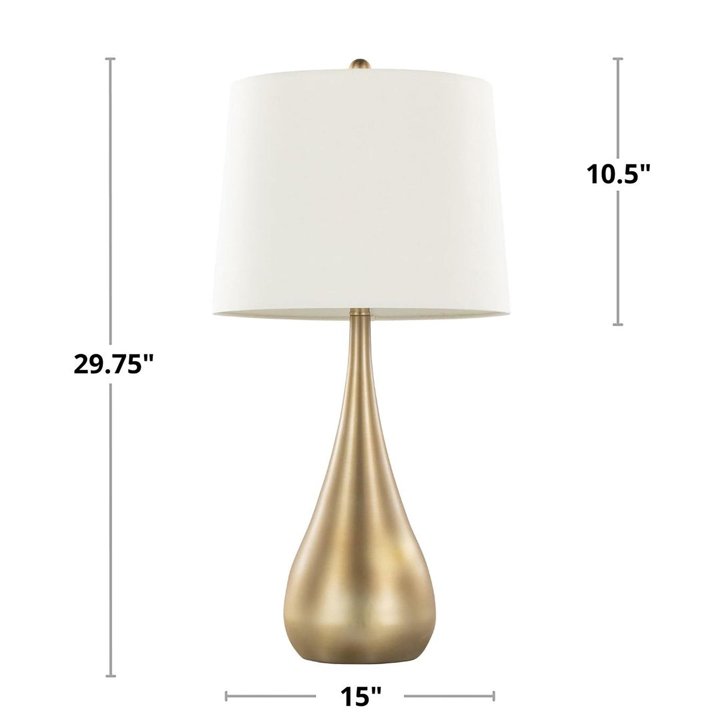 Majestic Office Furniture 29" Metal Table Lamp - Set of 2