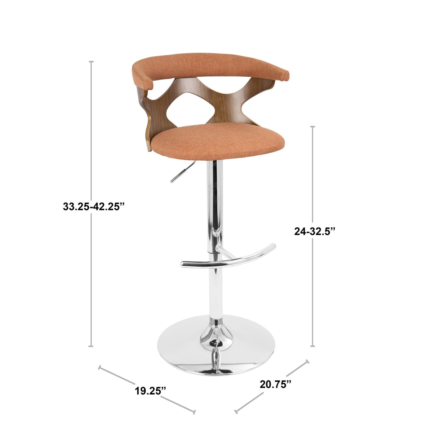 Majestic Office Furniture Adjustable Barstool