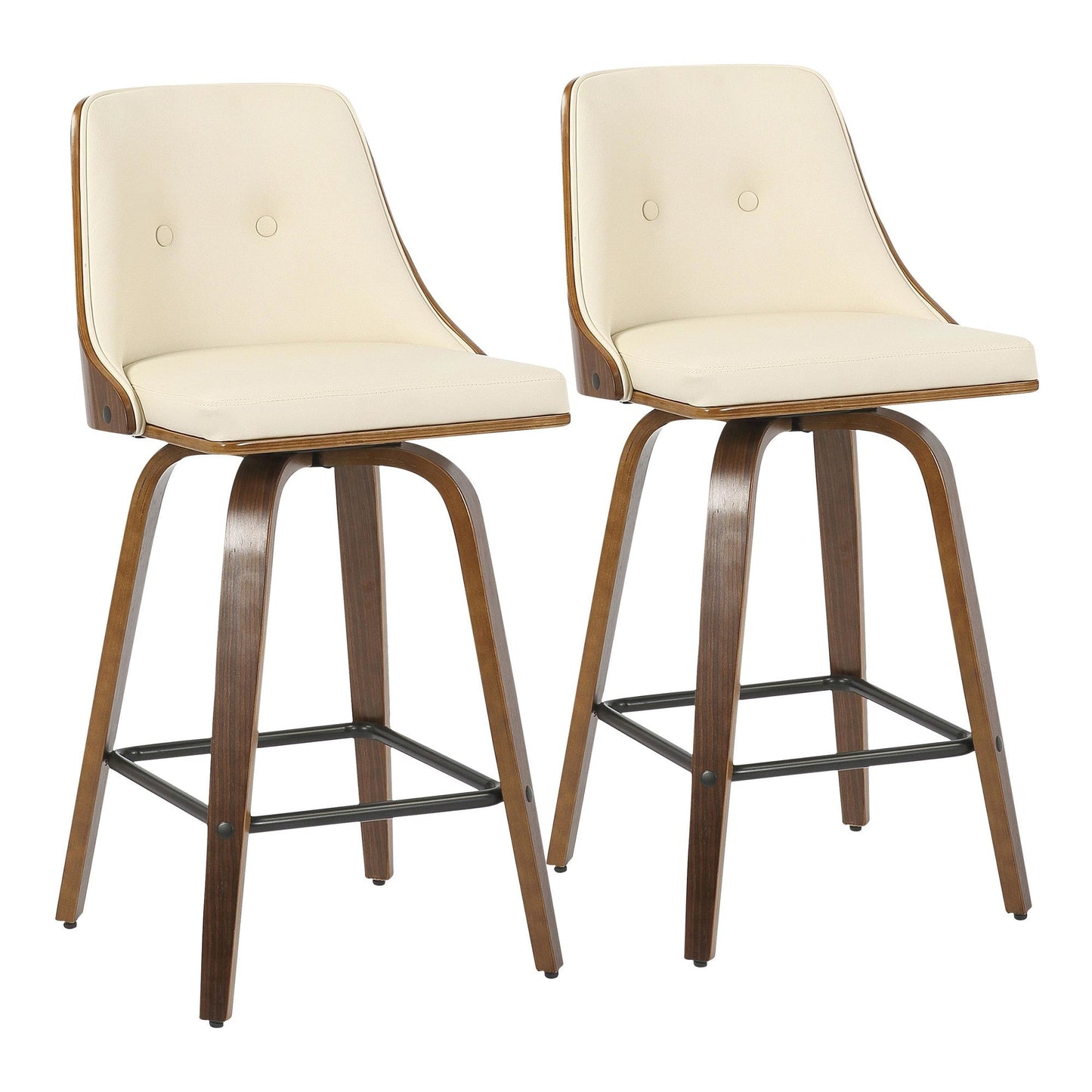 Majestic Office Furniture 26" Fixed-Height Counter Stool - Set of 2