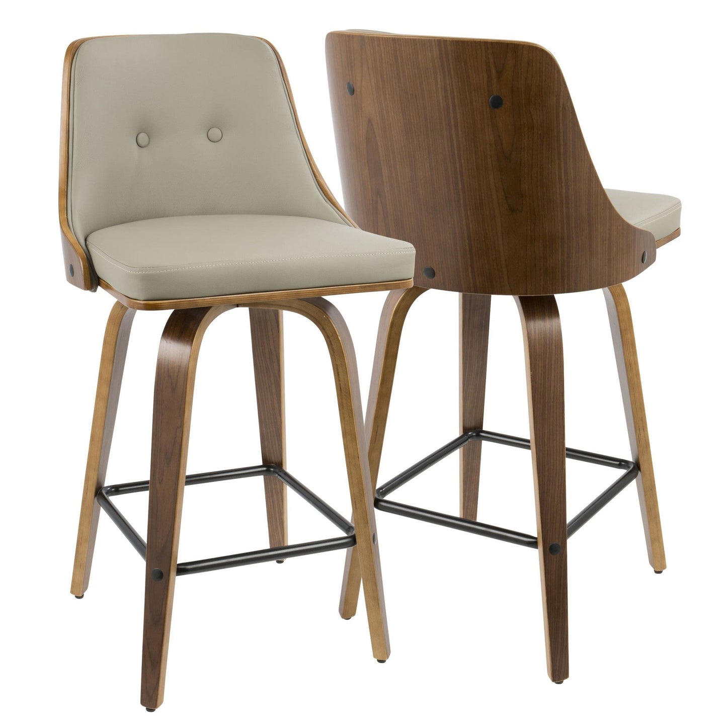 Majestic Office Furniture 26" Fixed-Height Counter Stool - Set of 2