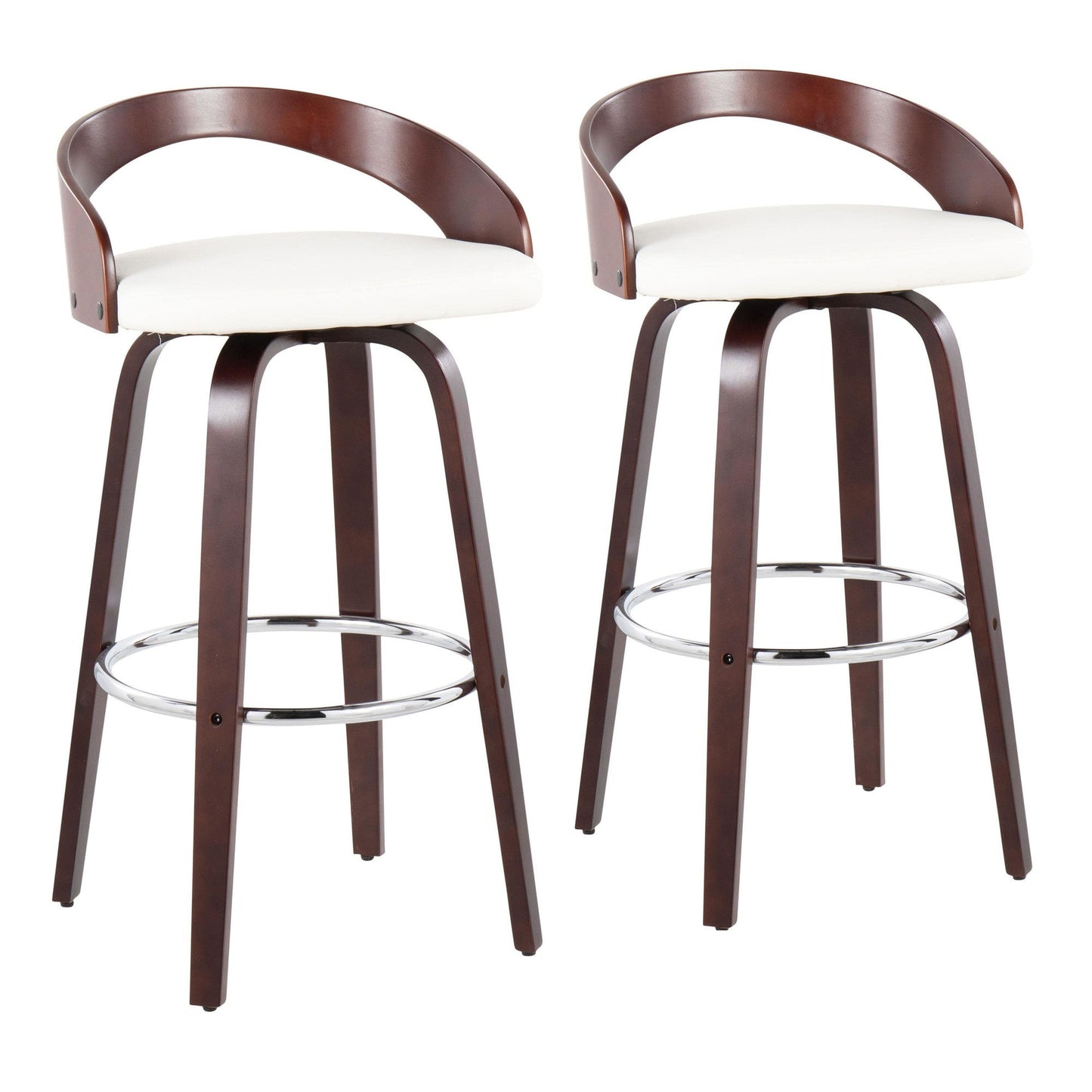 Majestic Office Furniture 30" Fixed-Height Barstool - Set of 2