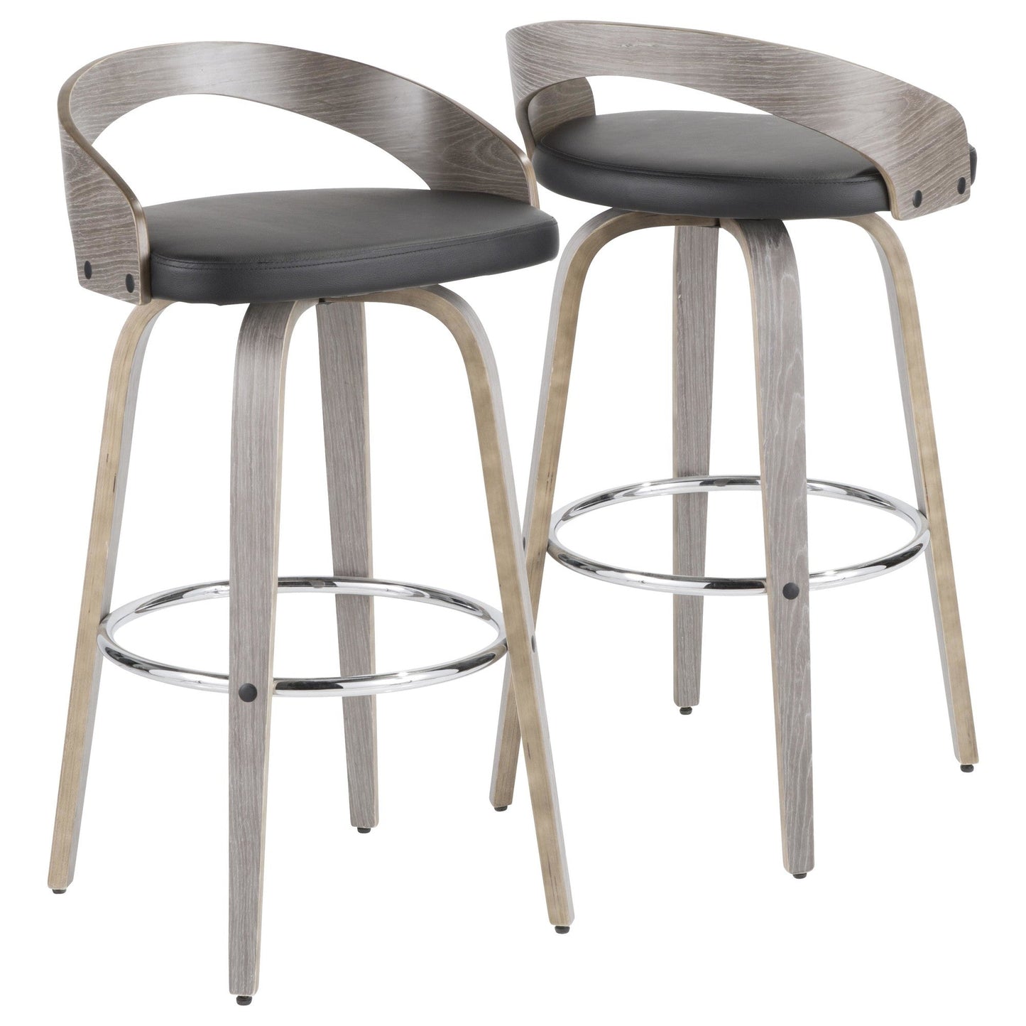 Majestic Office Furniture 30" Fixed-Height Barstool - Set of 2
