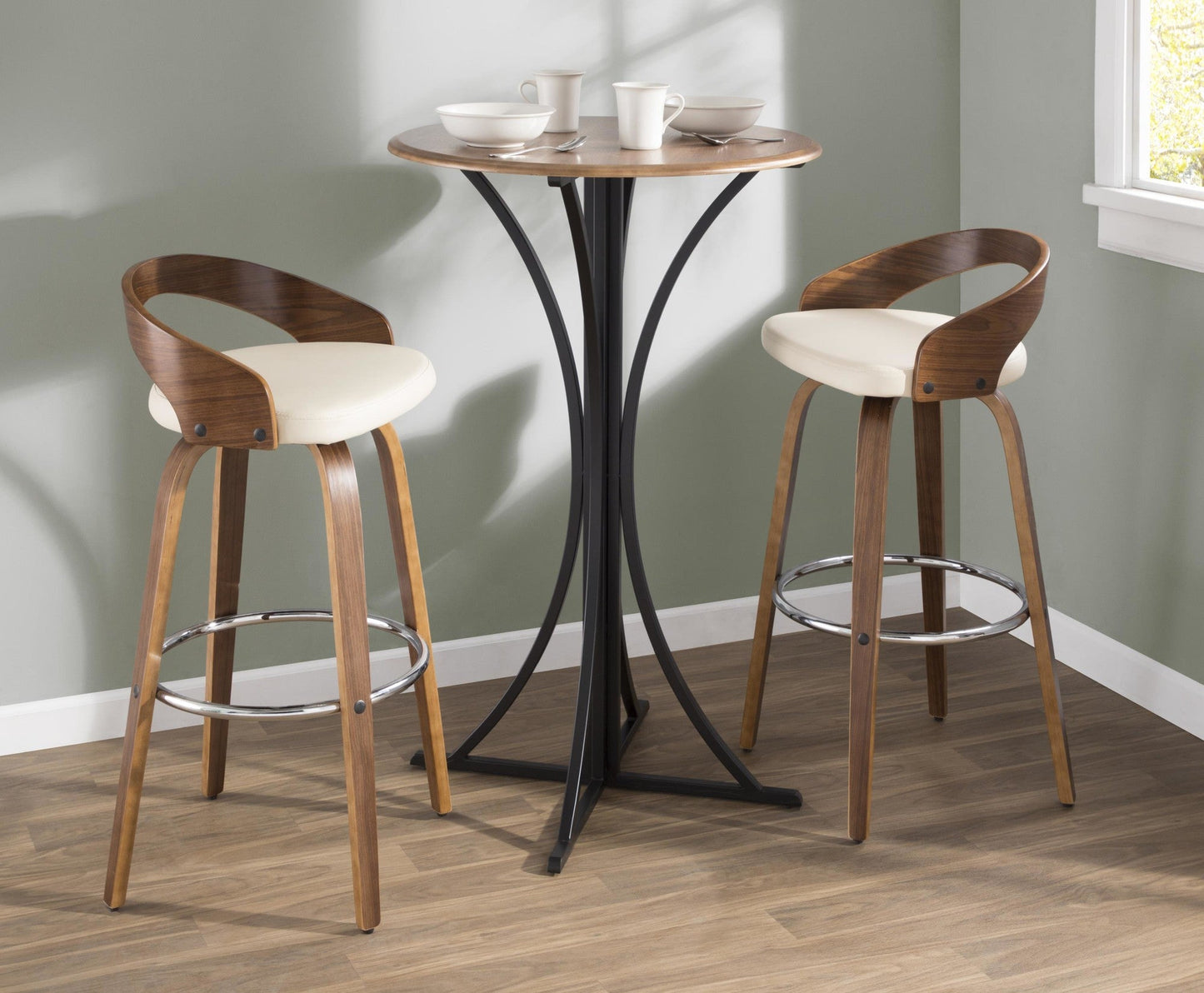 Majestic Office Furniture 30" Fixed-Height Barstool - Set of 2