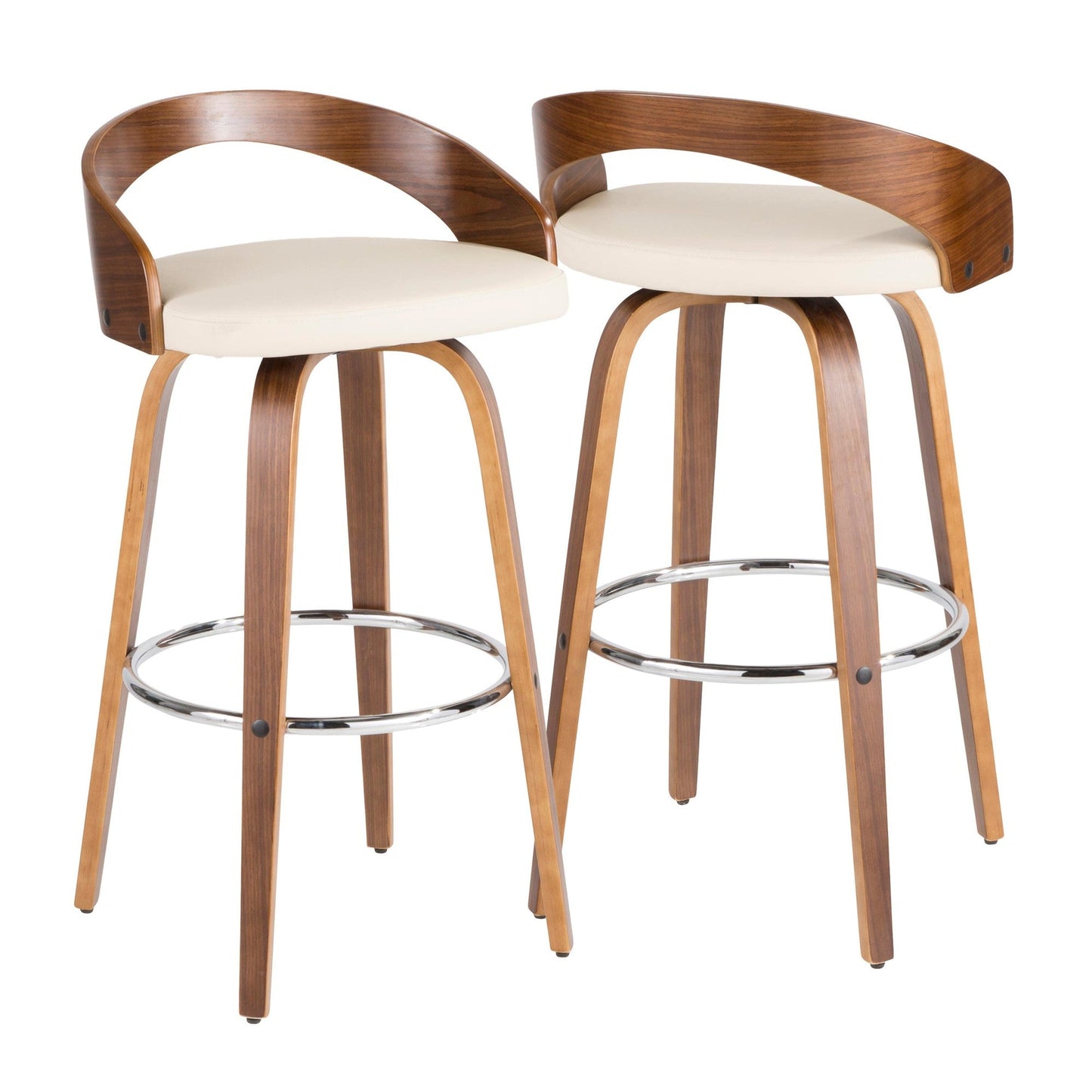 Majestic Office Furniture 30" Fixed-Height Barstool - Set of 2
