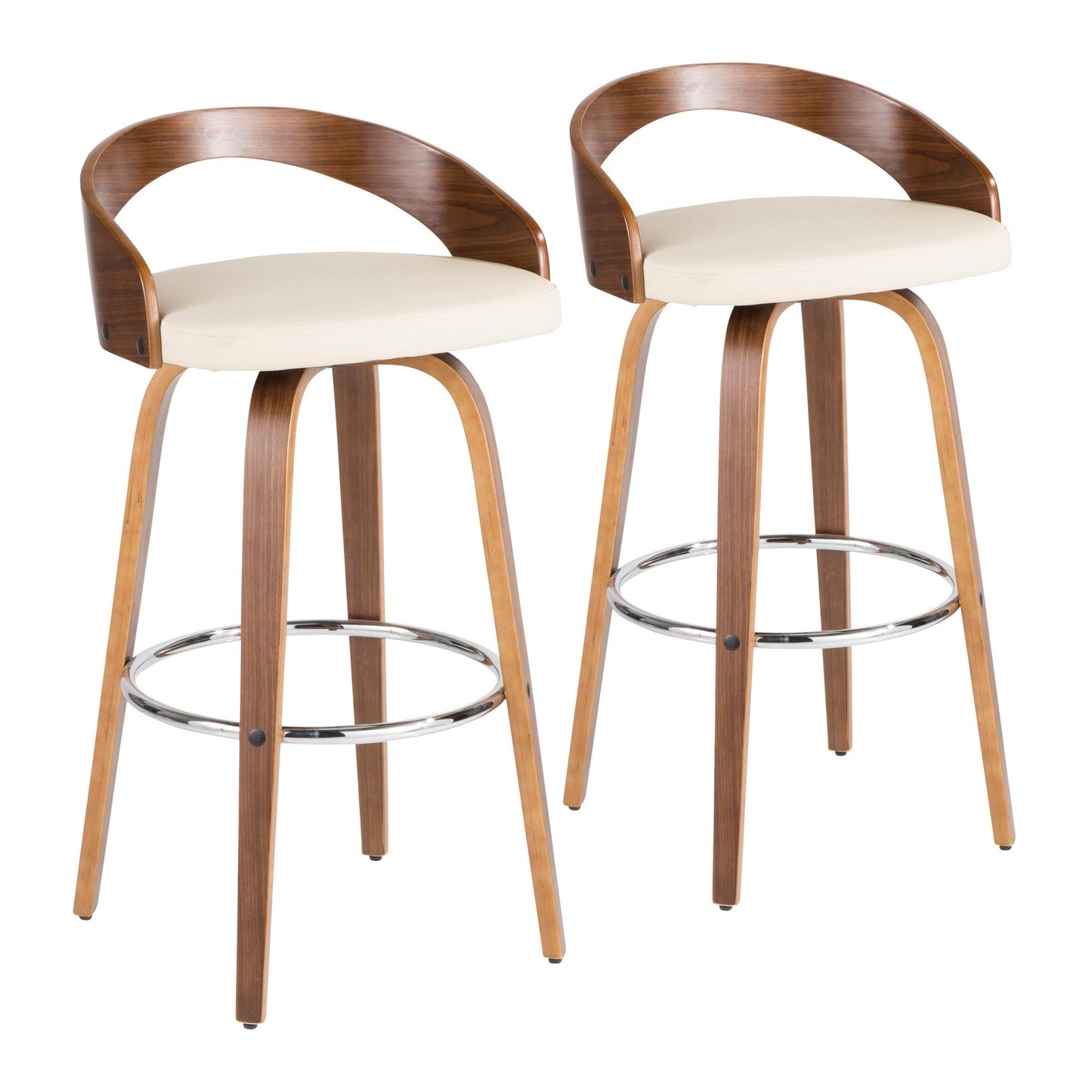 Majestic Office Furniture 30" Fixed-Height Barstool - Set of 2