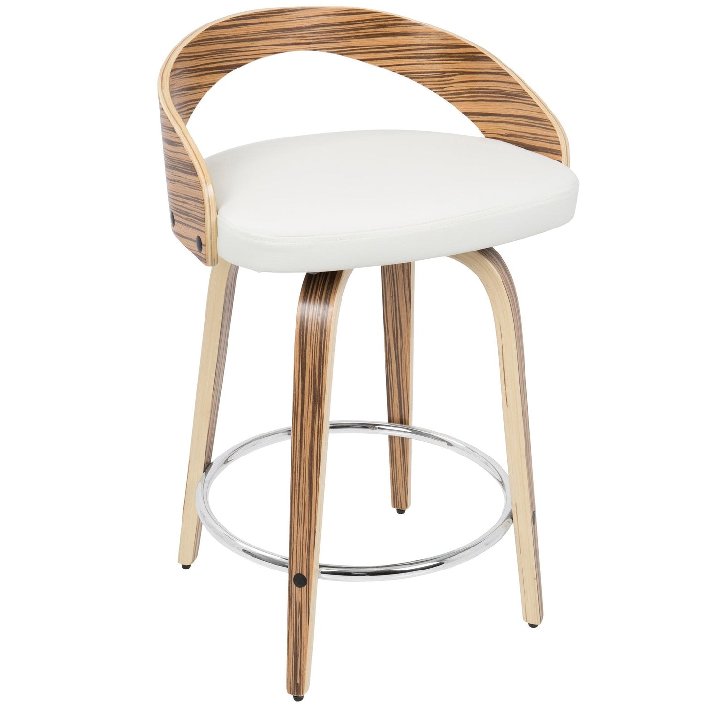 Majestic Office Furniture 24" Fixed-Height Counter Stool - Set of 2