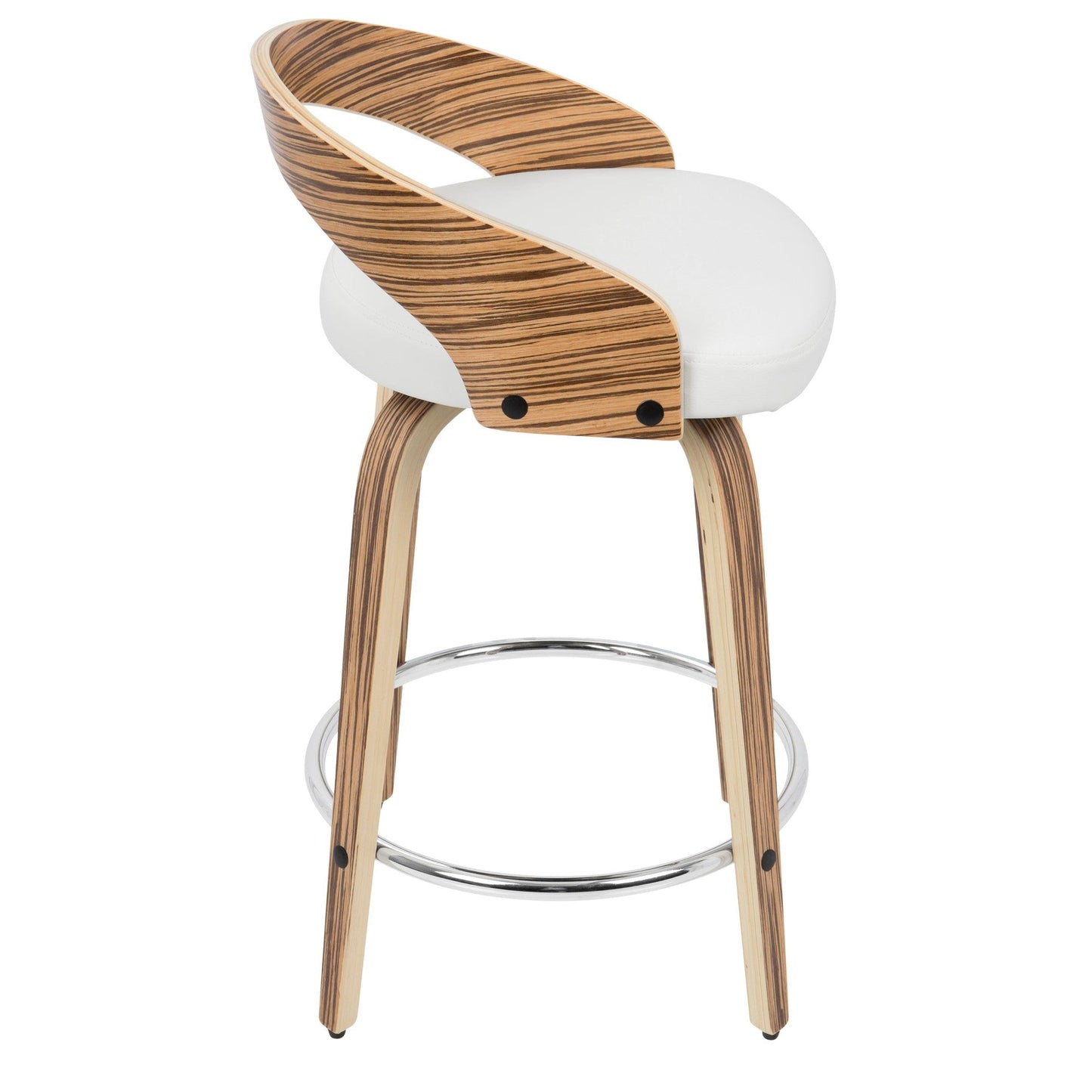 Majestic Office Furniture 24" Fixed-Height Counter Stool - Set of 2