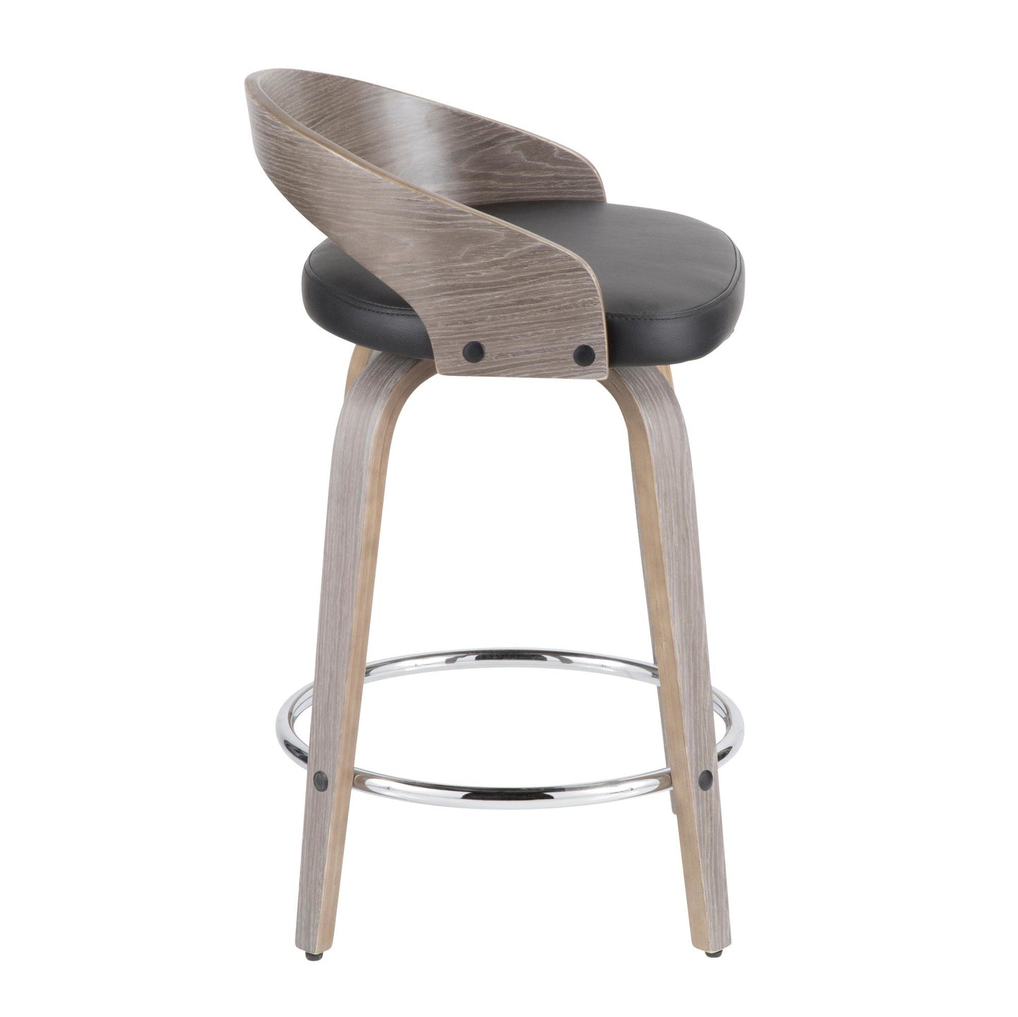Majestic Office Furniture 24" Fixed-Height Counter Stool - Set of 2