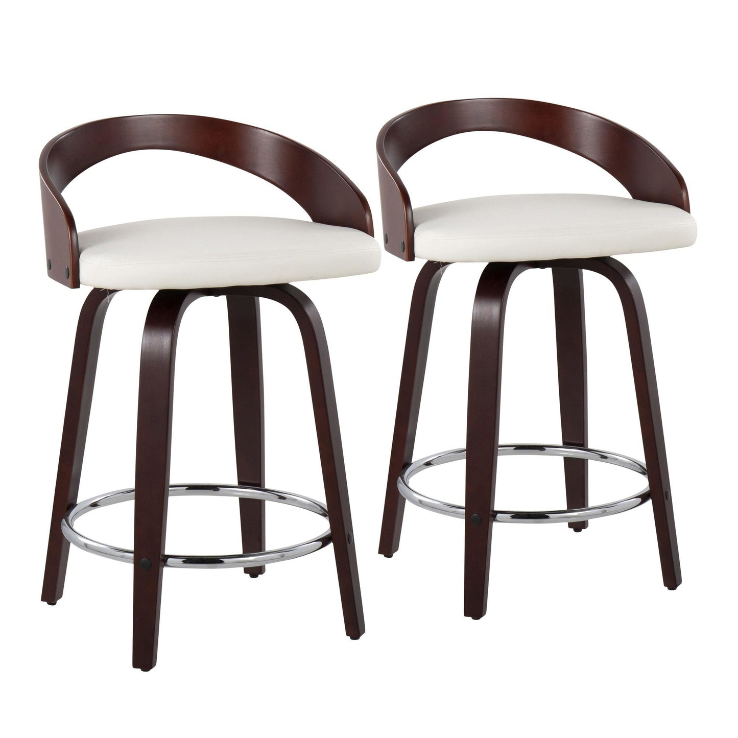 Majestic Office Furniture 24" Fixed-Height Counter Stool - Set of 2
