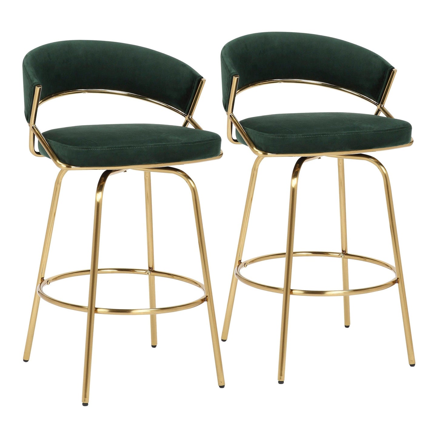 Majestic Office Furniture 26" Fixed-Height Counter Stool - Set of 2