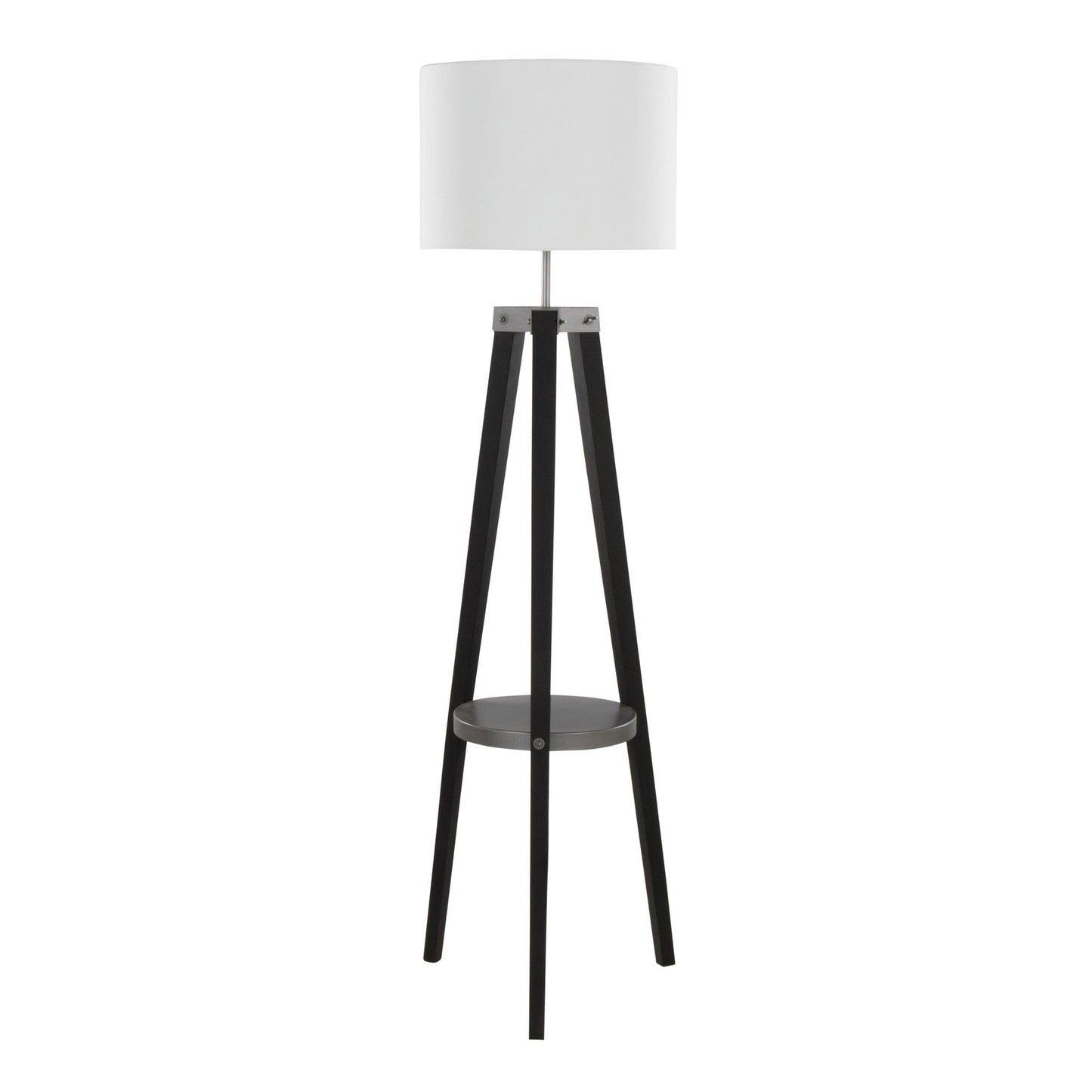 Majestic Office Furniture Shelf 59" Wood Floor Lamp