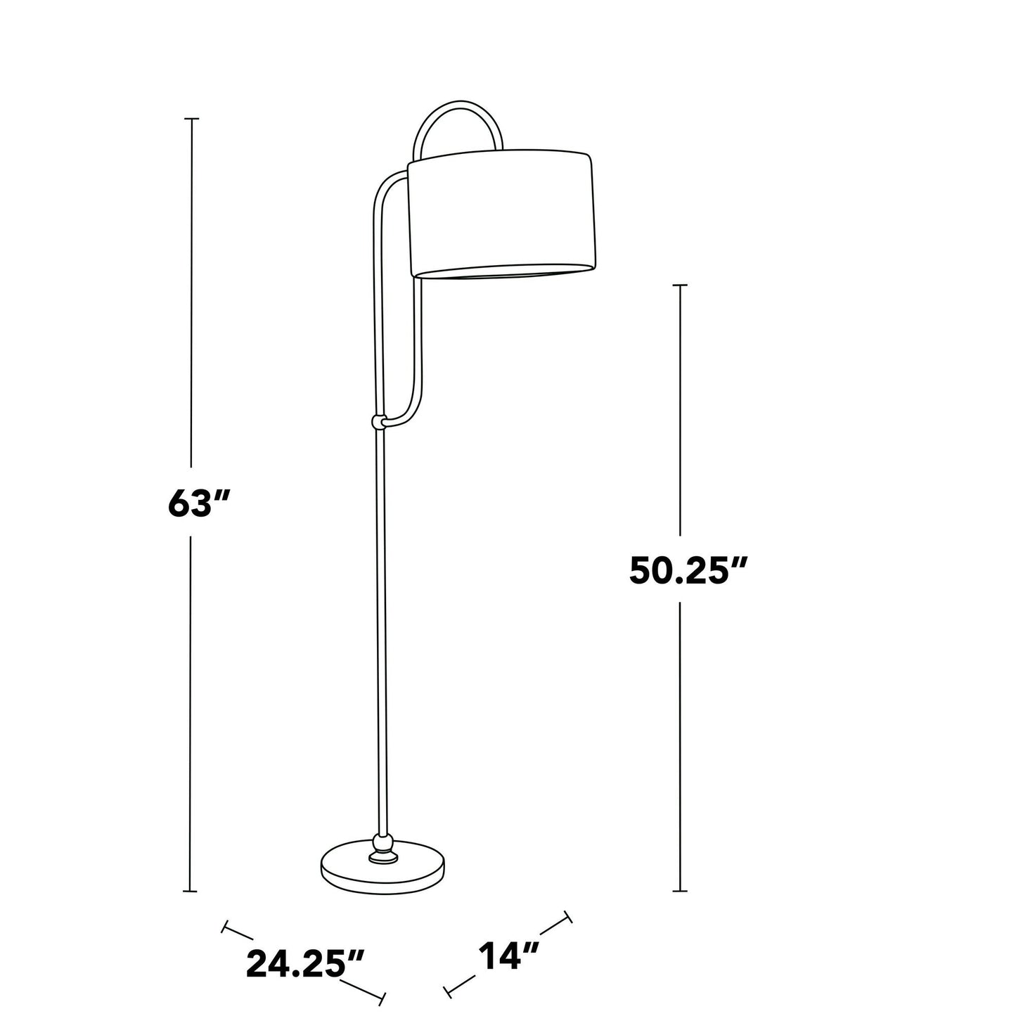 Lumisource Leslie 63" Floor Lamp