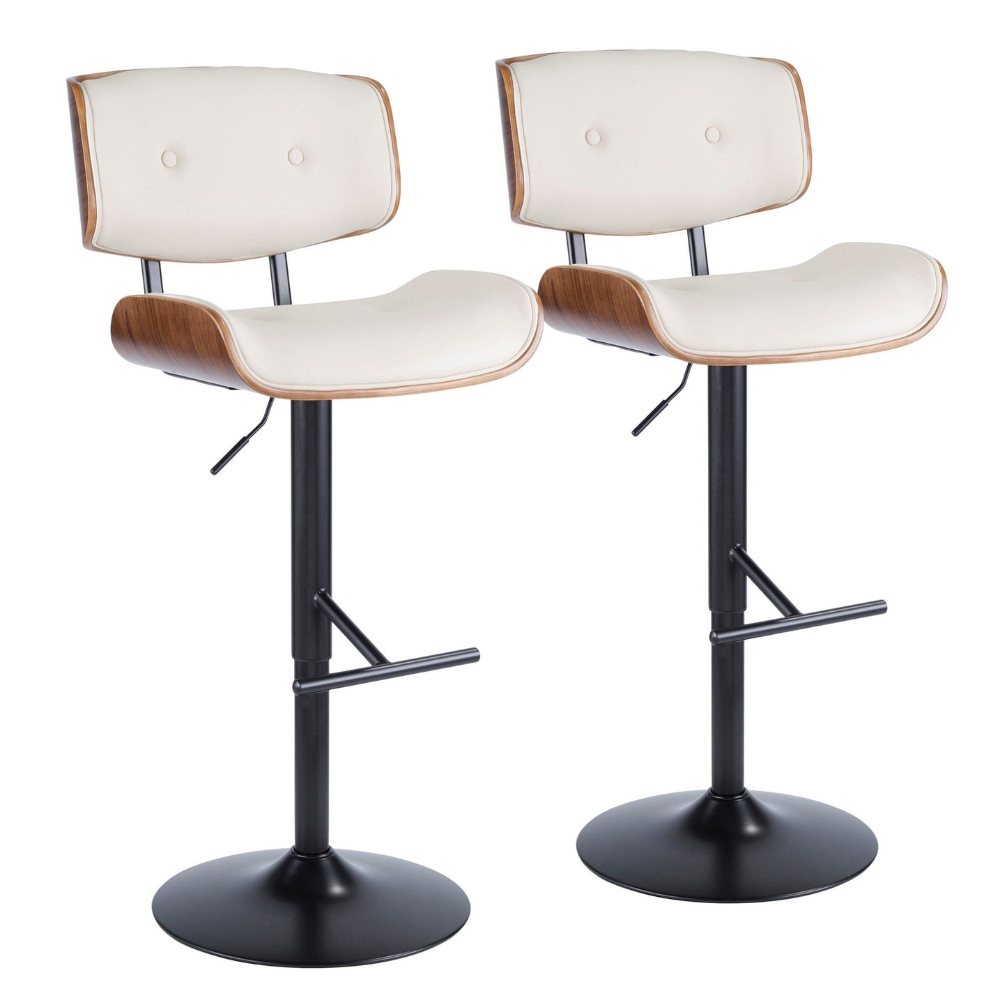 Majestic Office Furniture Adjustable Barstool - Set of 2