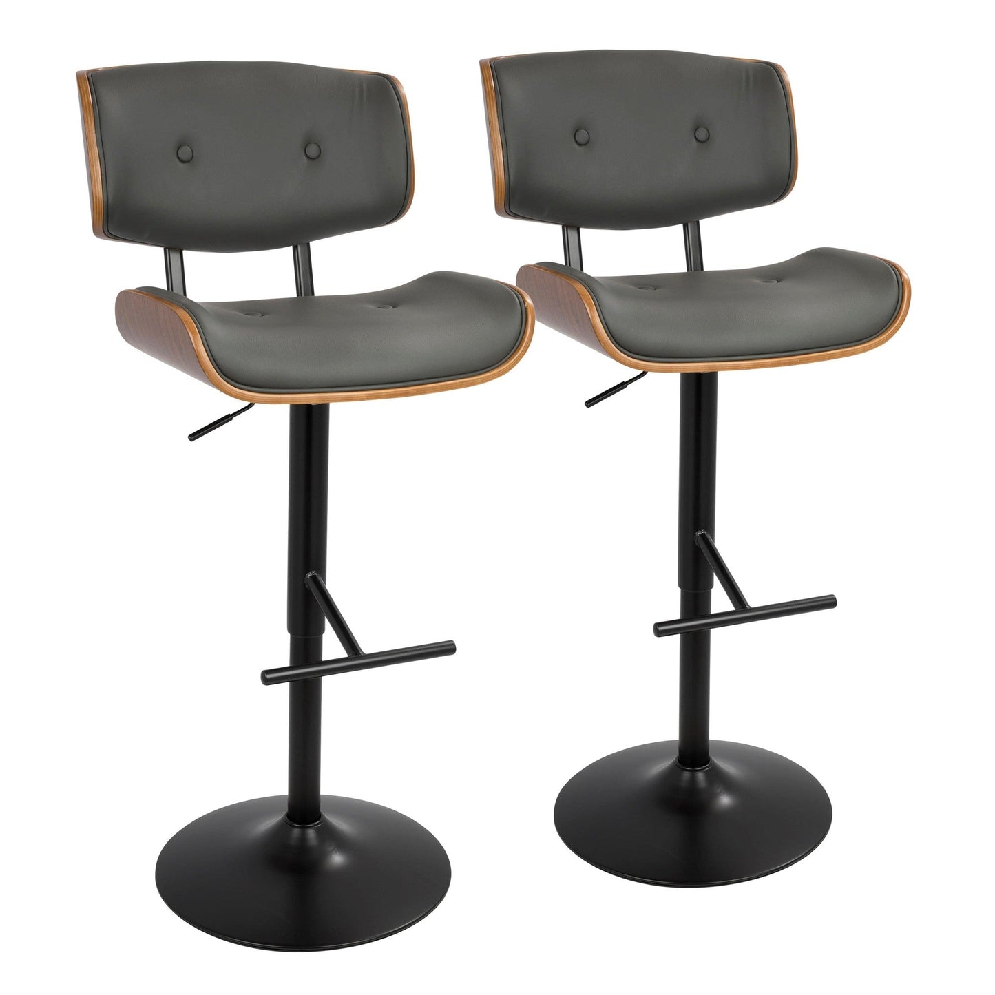 Majestic Office Furniture Adjustable Barstool - Set of 2