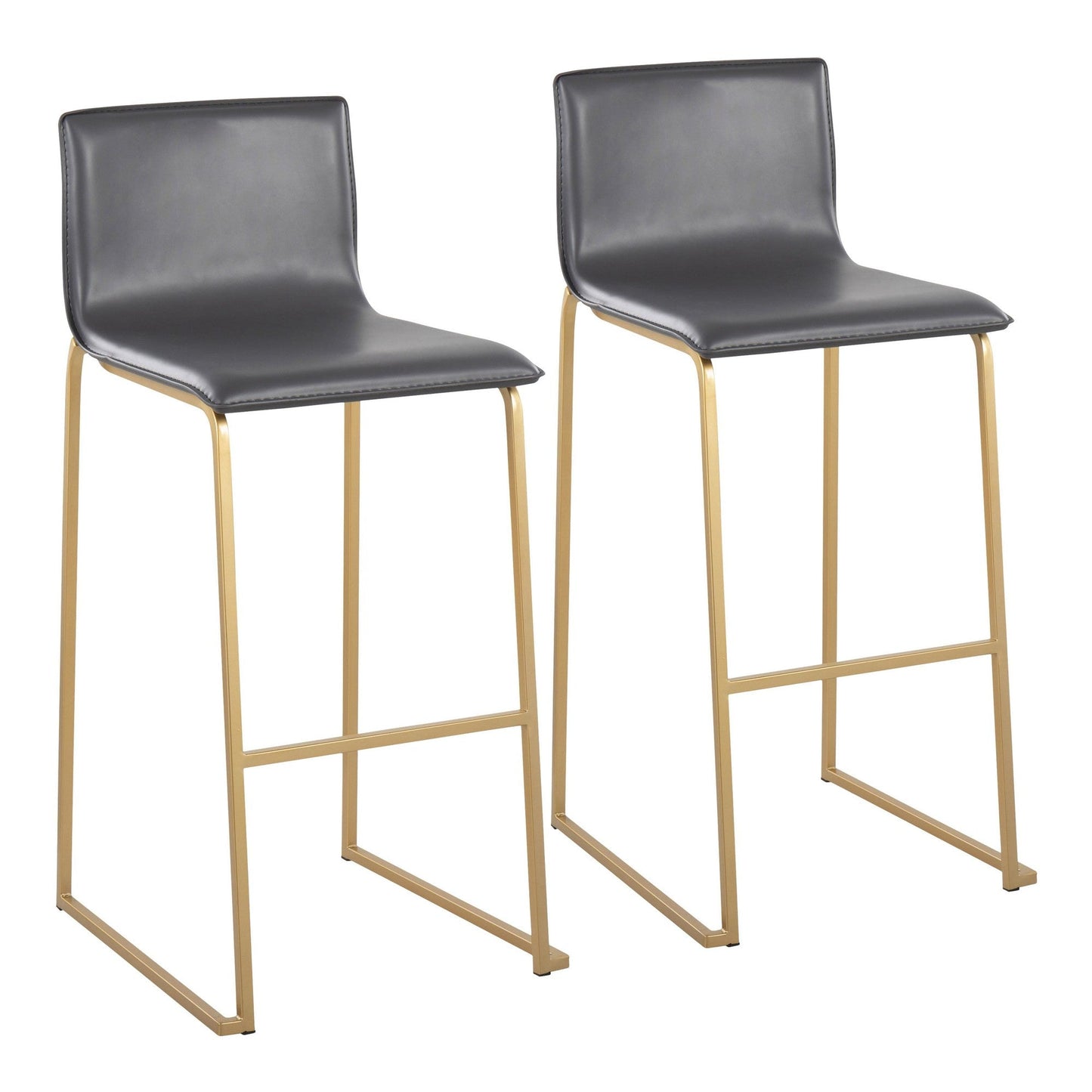 Majestic Office Furniture 30" Fixed-Height Barstool - Set of 2