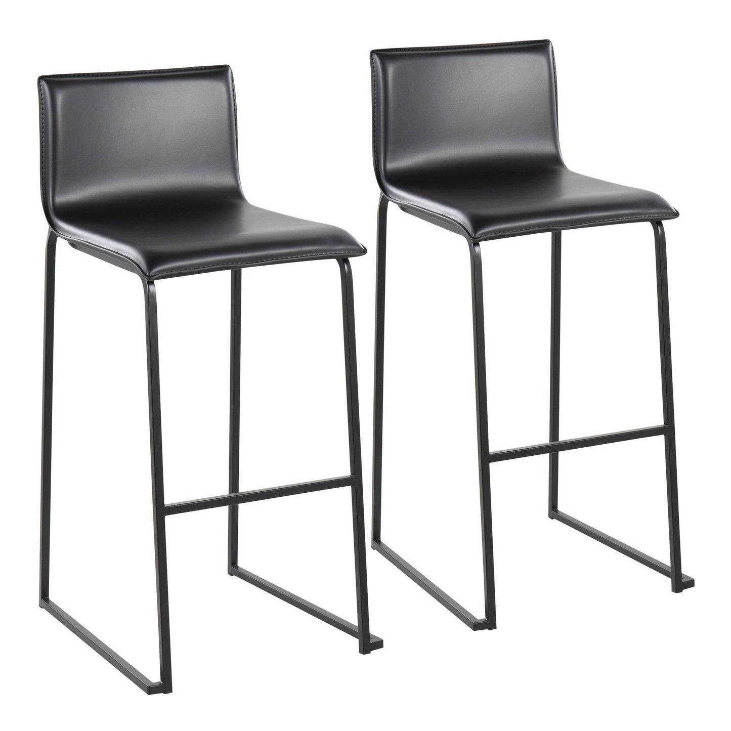 Majestic Office Furniture 30" Fixed-Height Barstool - Set of 2
