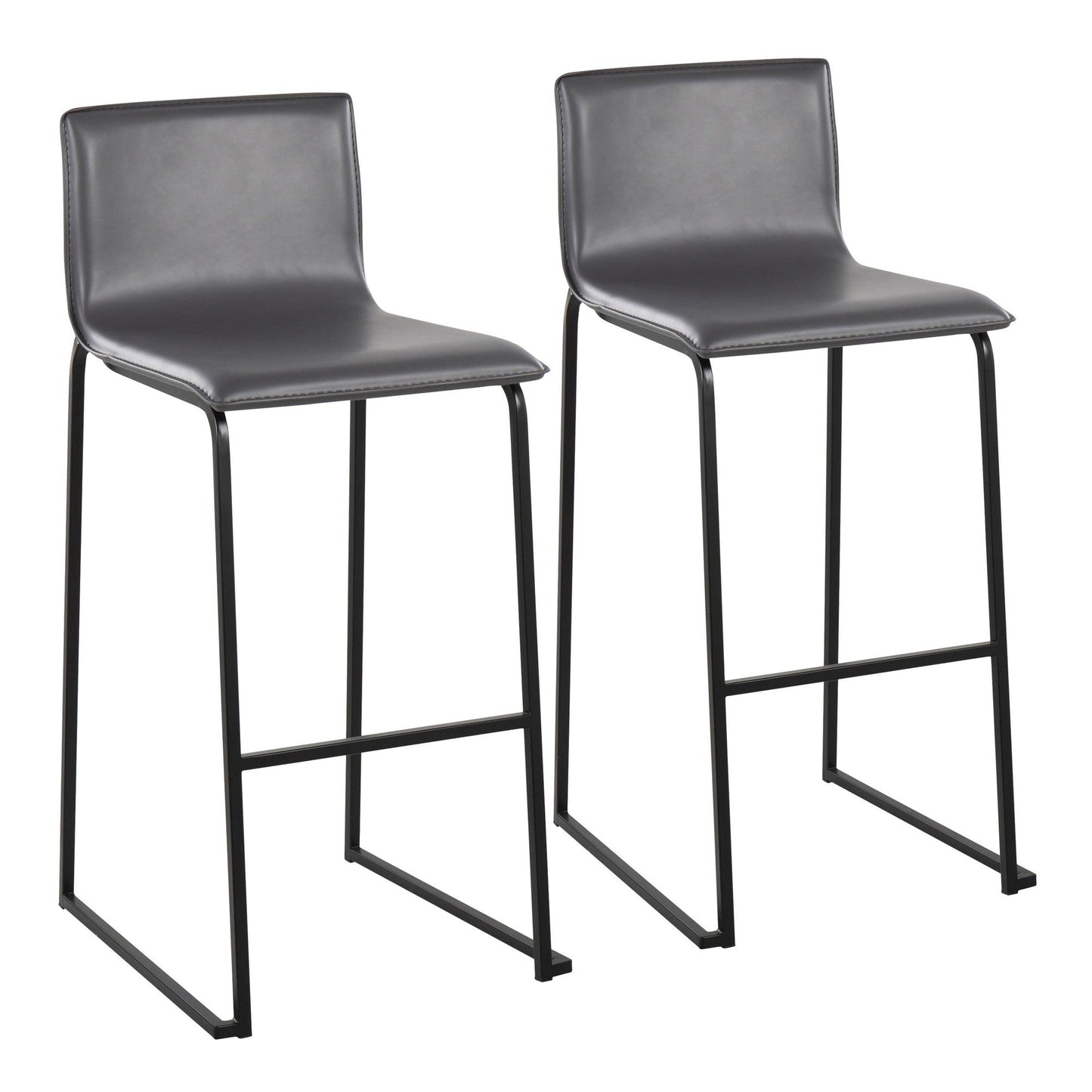 Majestic Office Furniture 30" Fixed-Height Barstool - Set of 2
