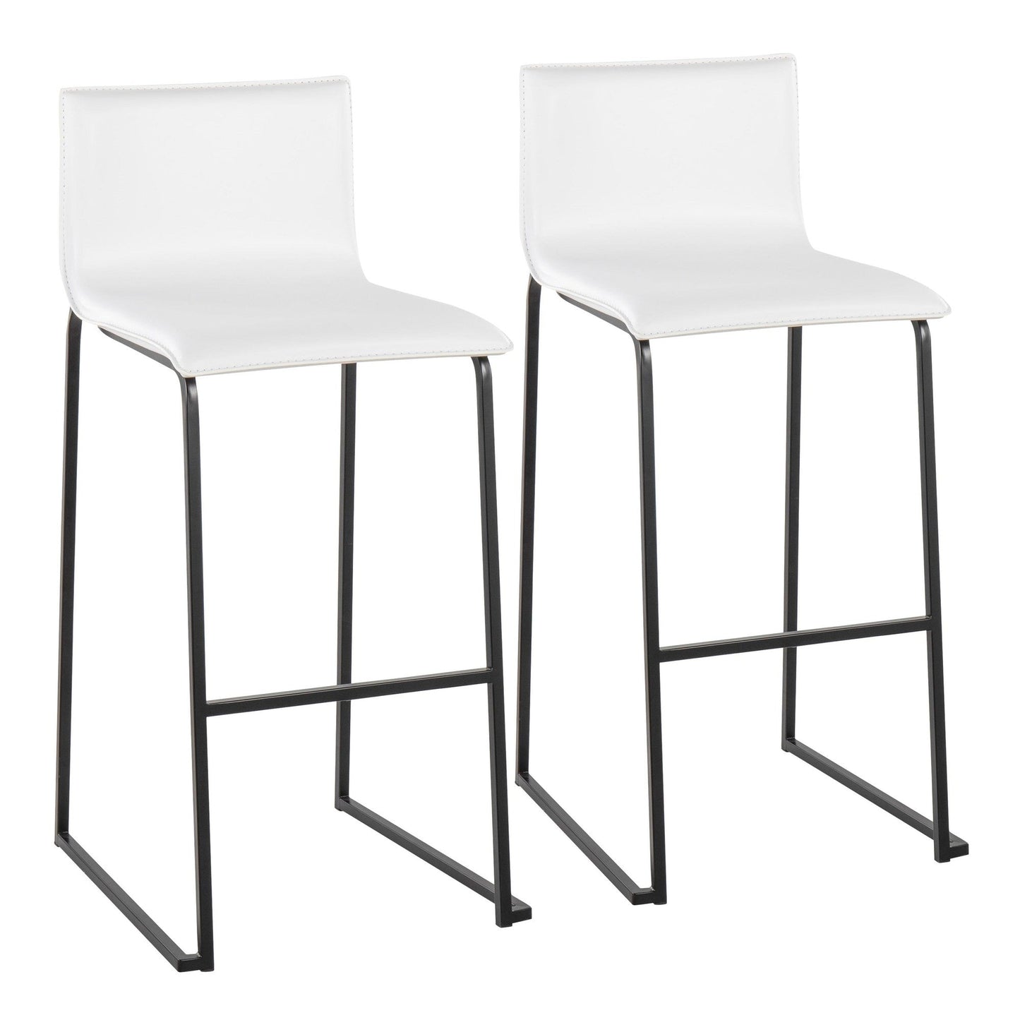 Majestic Office Furniture 30" Fixed-Height Barstool - Set of 2