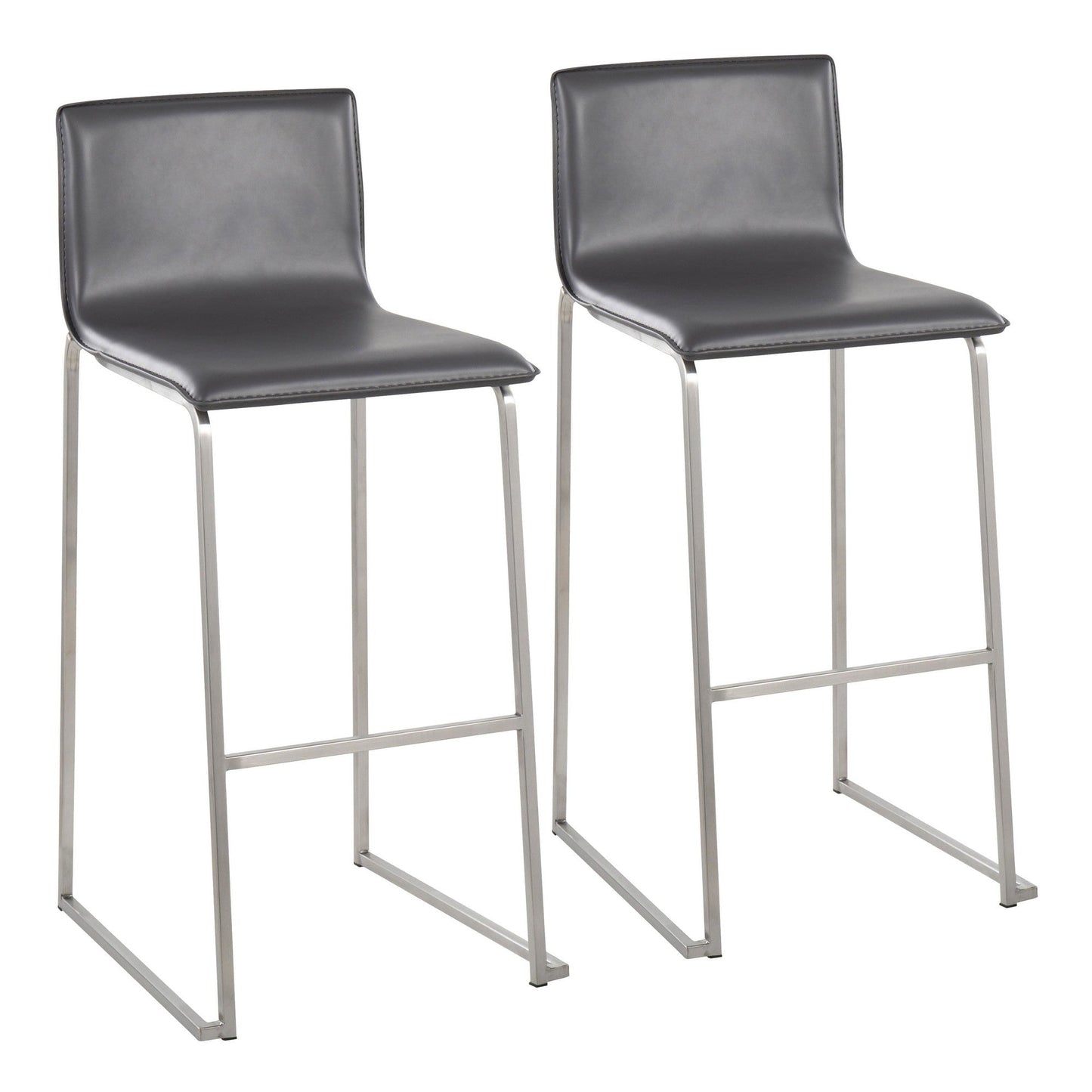 Majestic Office Furniture 30" Fixed-Height Barstool - Set of 2