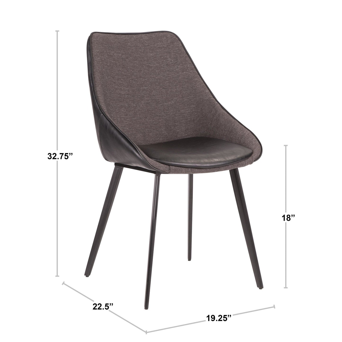 Majestic Office Furniture Two-tone Chair - Set of 2