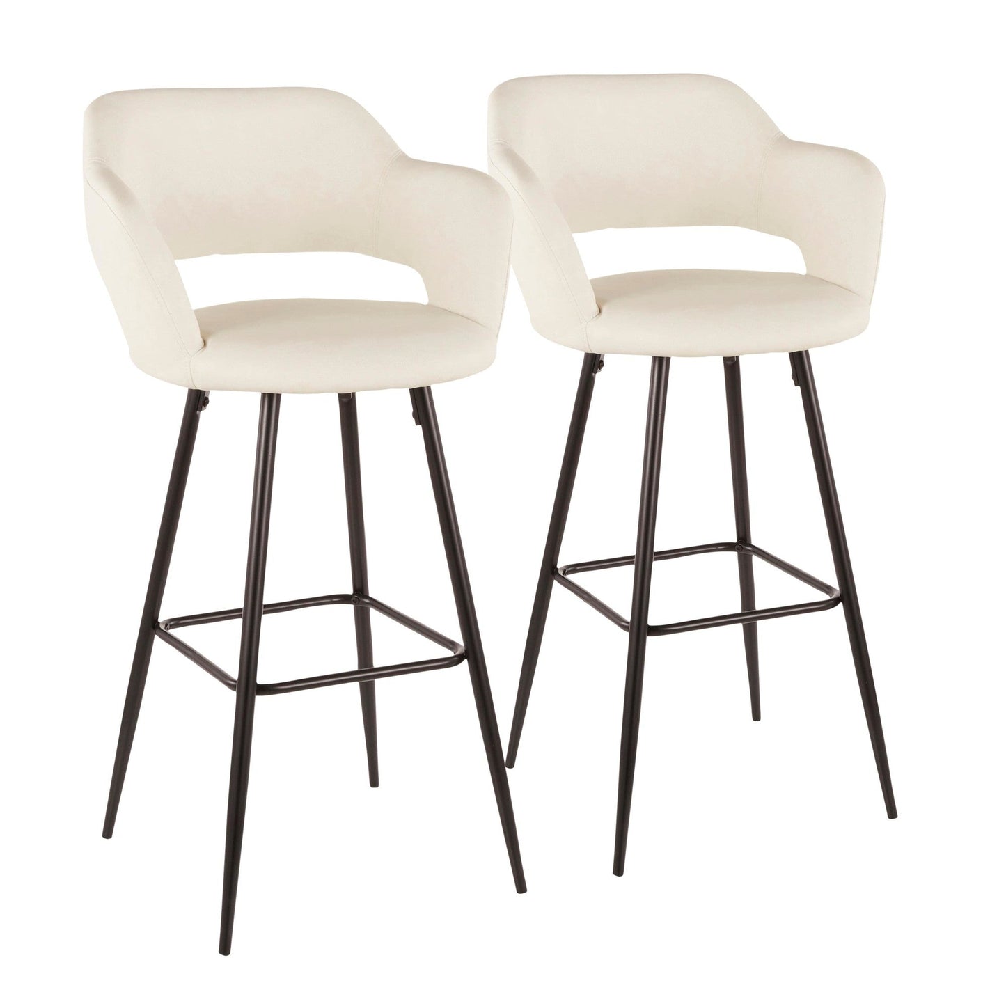 Majestic Office Furniture 30" Fixed-Height Barstool - Set of 2