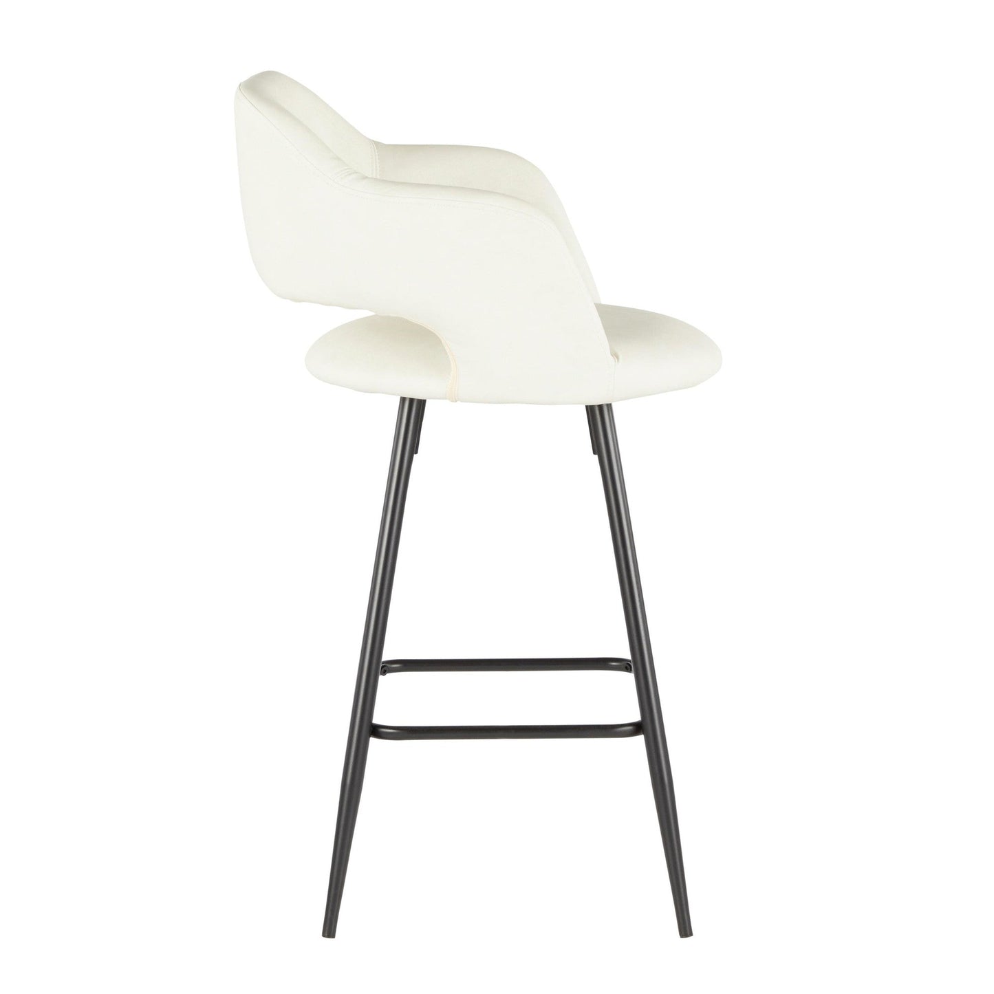 Majestic Office Furniture 25" Fixed-Height Counter Stool - Set of 2