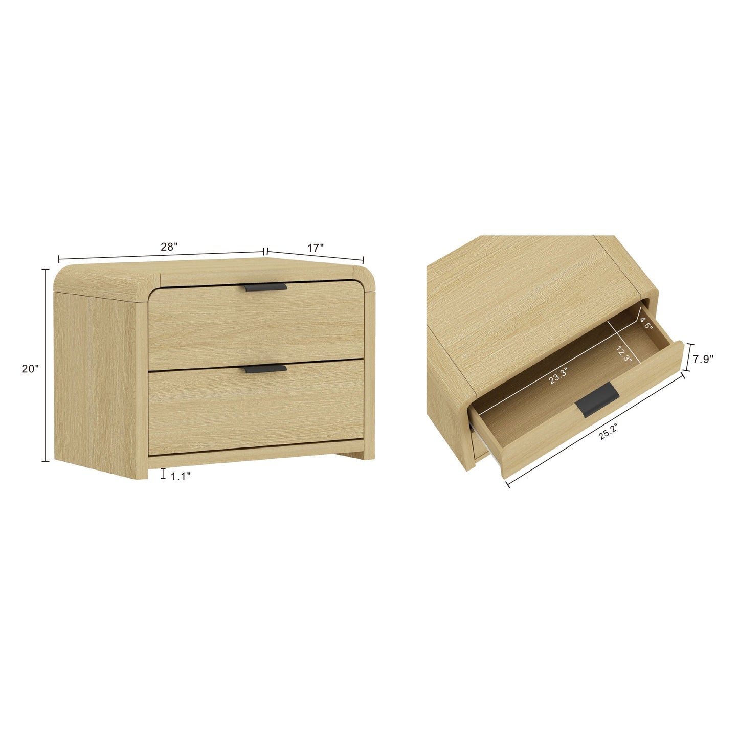 Manhattan Comfort Grace Nightstand