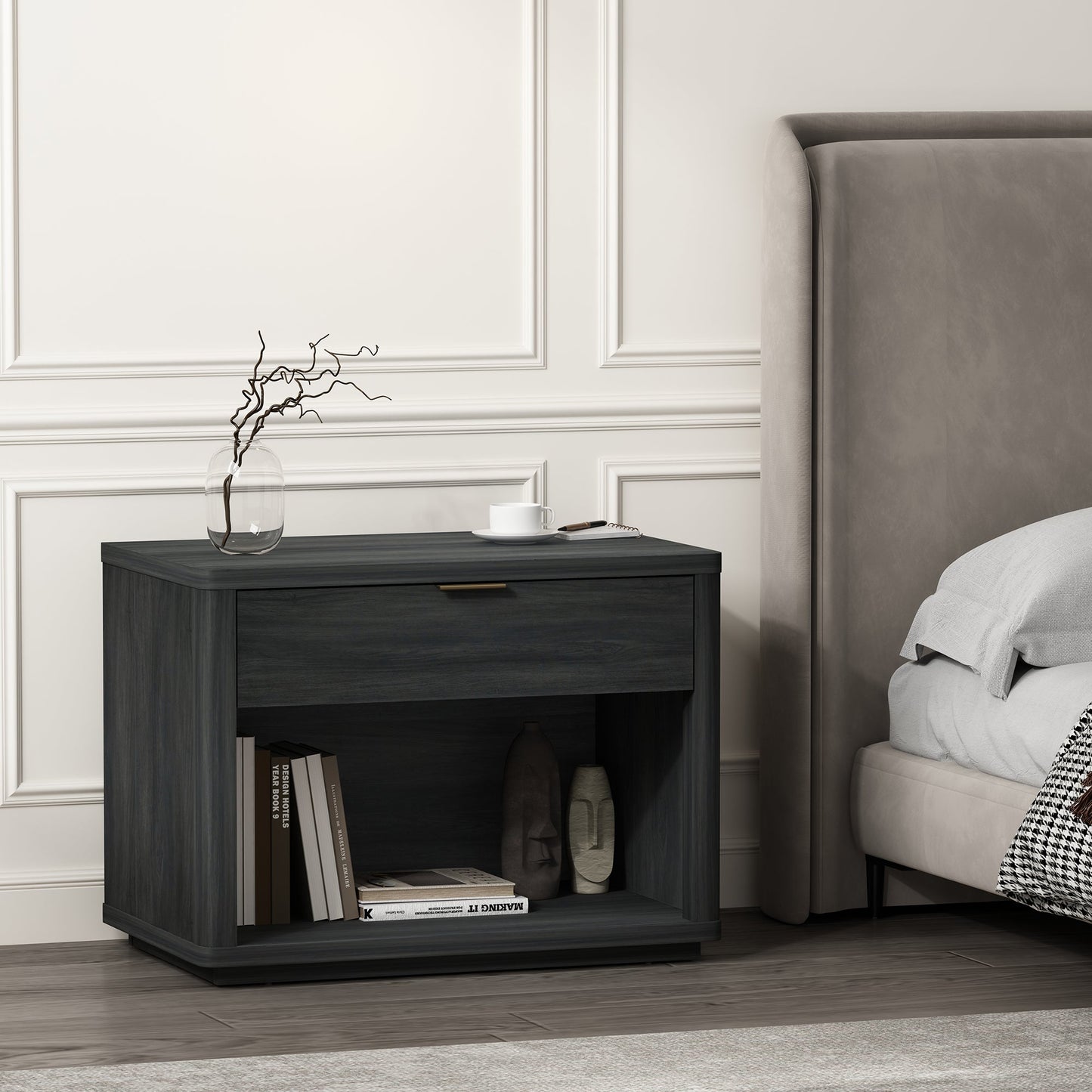 Manhattan Comfort Evelyn 32" Nightstand 2.0