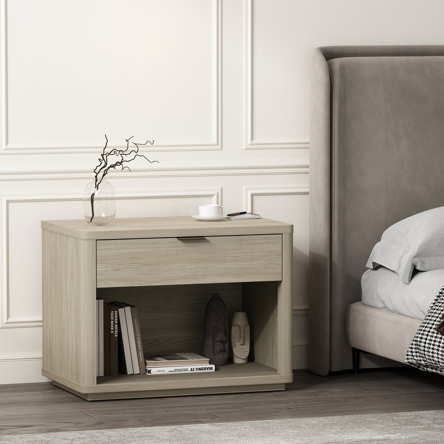 Manhattan Comfort Evelyn 32" Nightstand 2.0