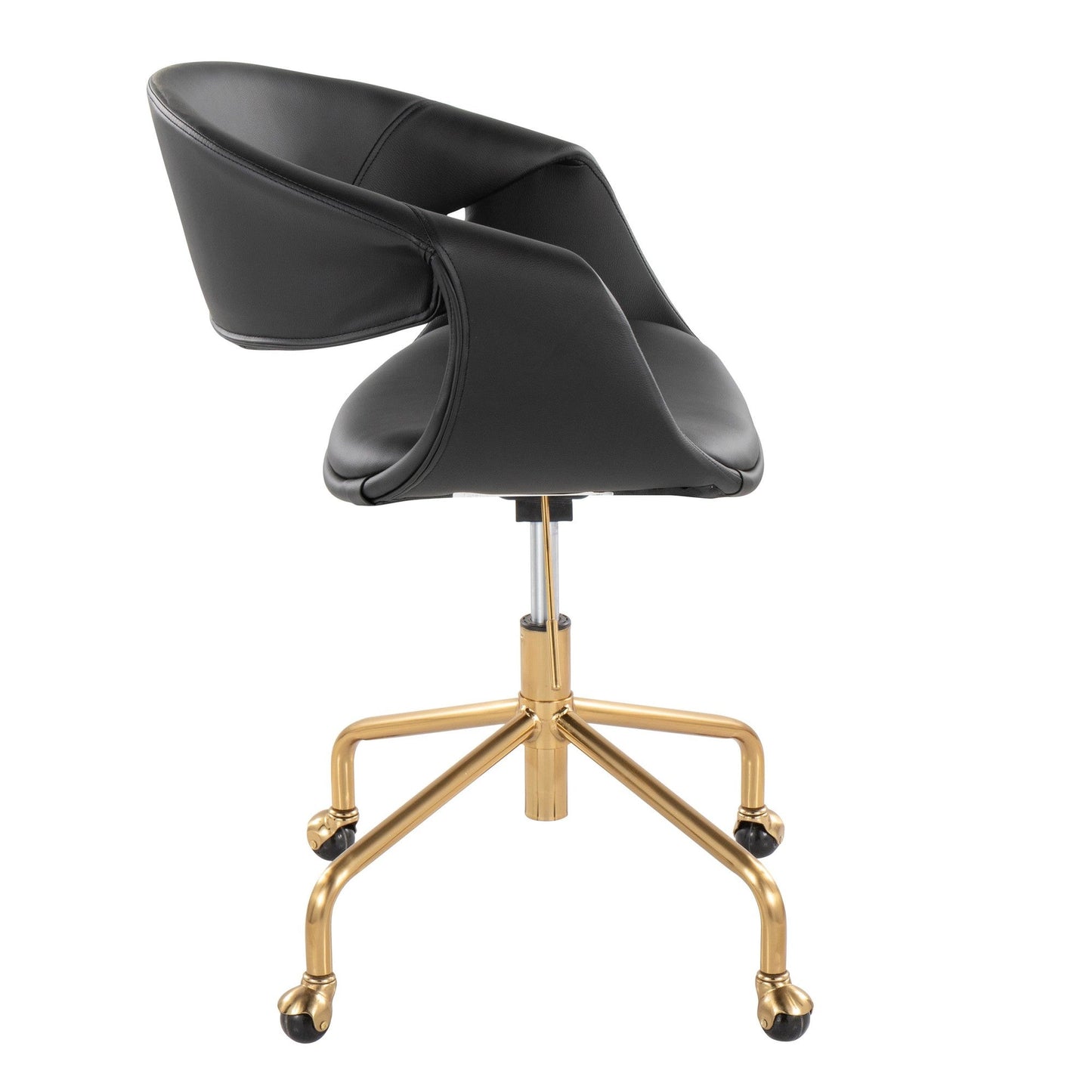Lumisource Curvo Upholstered 4-star Task Chair