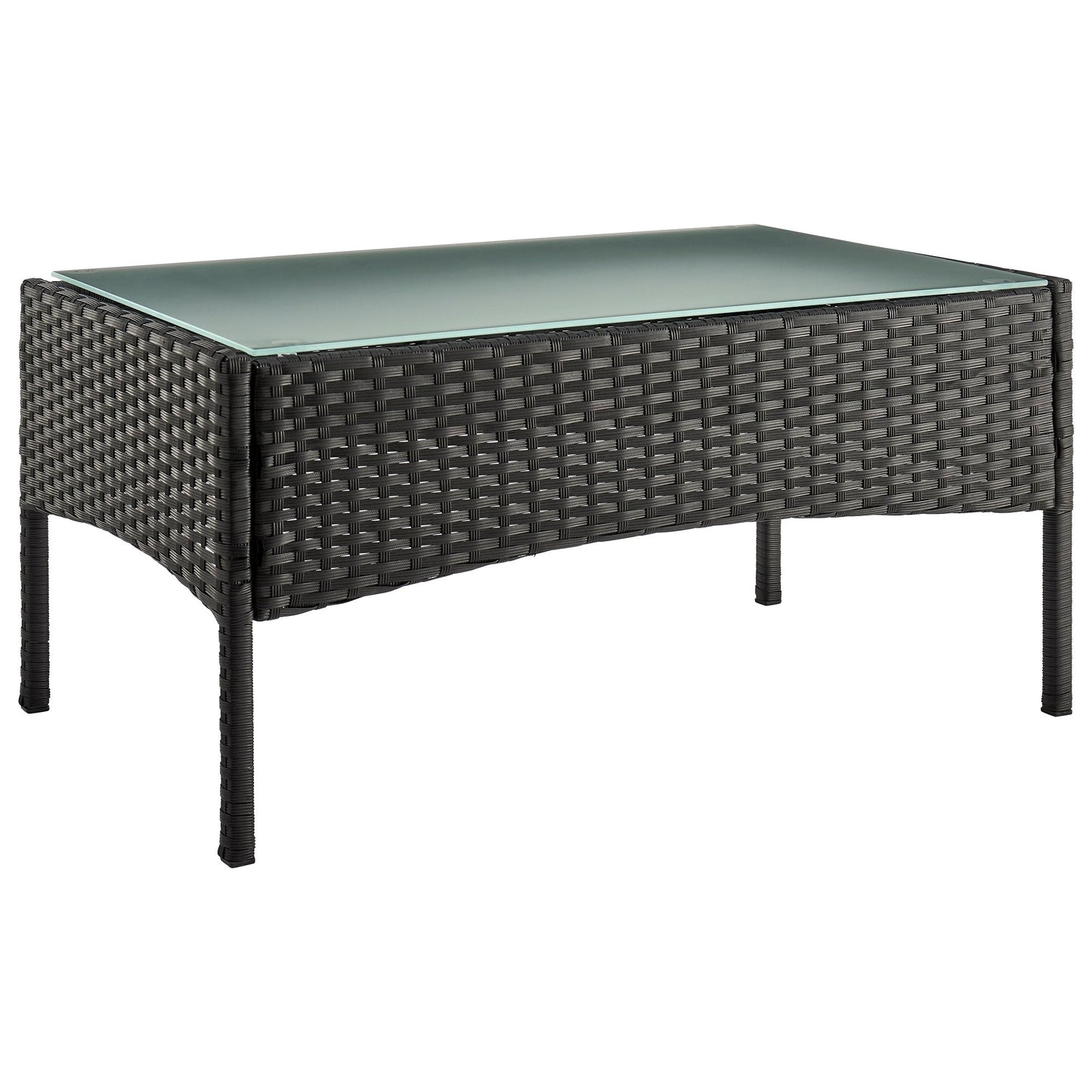 Manhattan Comfort 4-Piece Imperia Patio 4- Person Conversation Set with Coffee Table