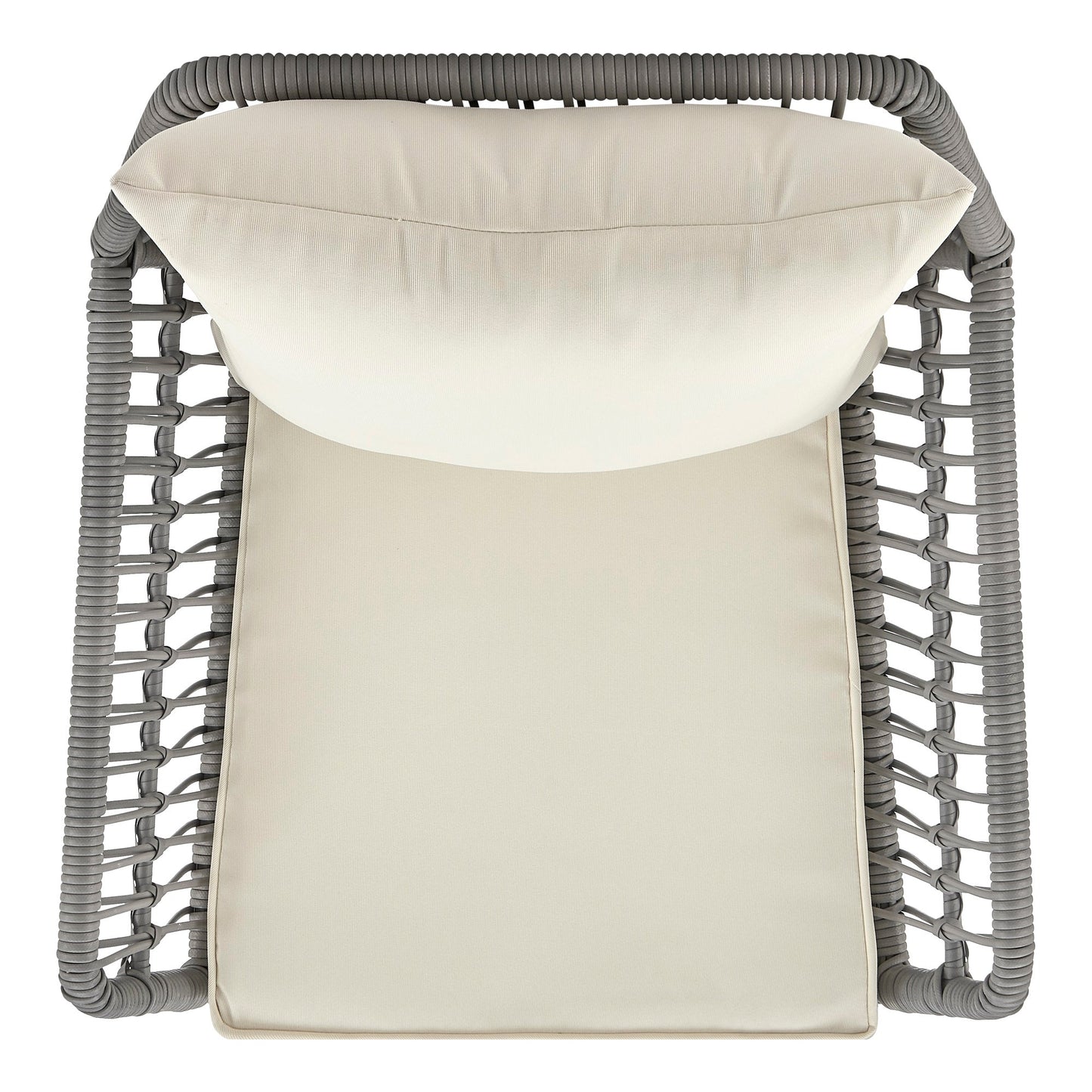 Manhattan Comfort 3-Piece Cannes Patio 2- Person Seating Group with End Table