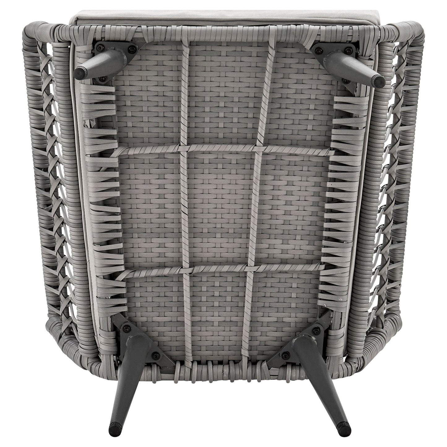 Manhattan Comfort 3-Piece Cannes Patio 2- Person Seating Group with End Table