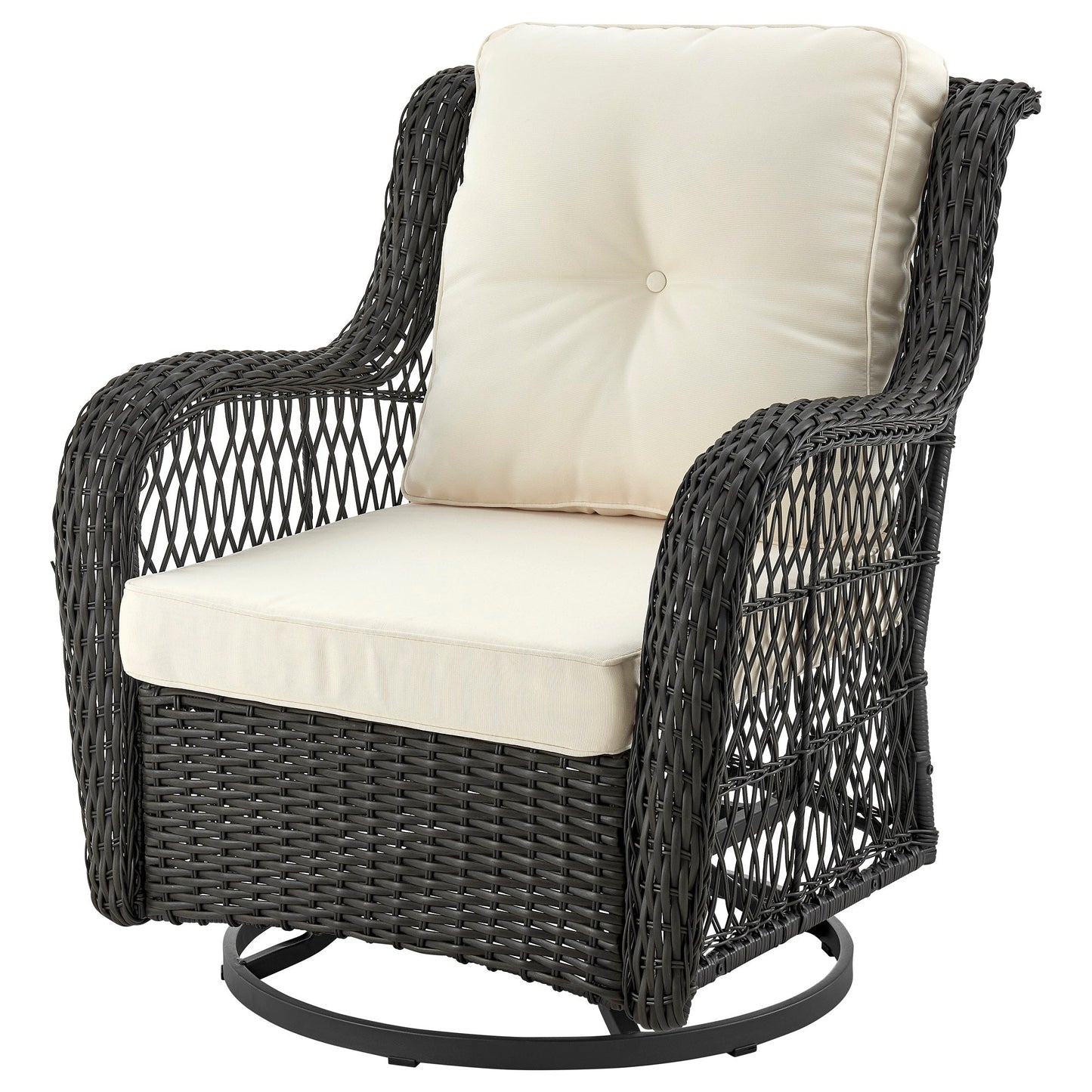 Manhattan Comfort 3-Piece Fruttuo Patio 2- Person Seating Group with End Table