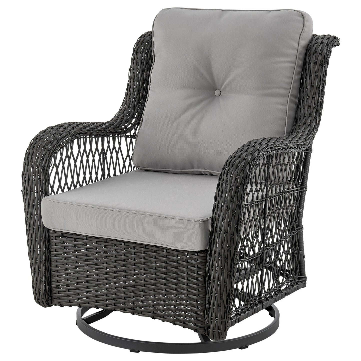 Manhattan Comfort 3-Piece Fruttuo Patio 2- Person Seating Group with End Table