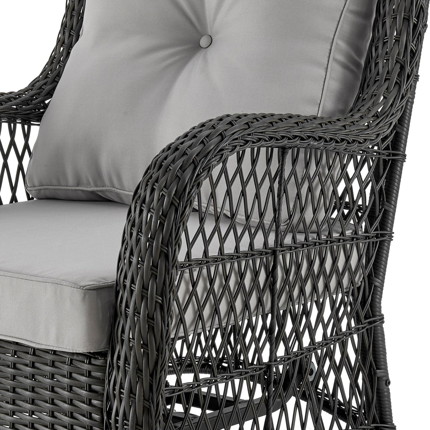 Manhattan Comfort 3-Piece Fruttuo Patio 2- Person Seating Group with End Table