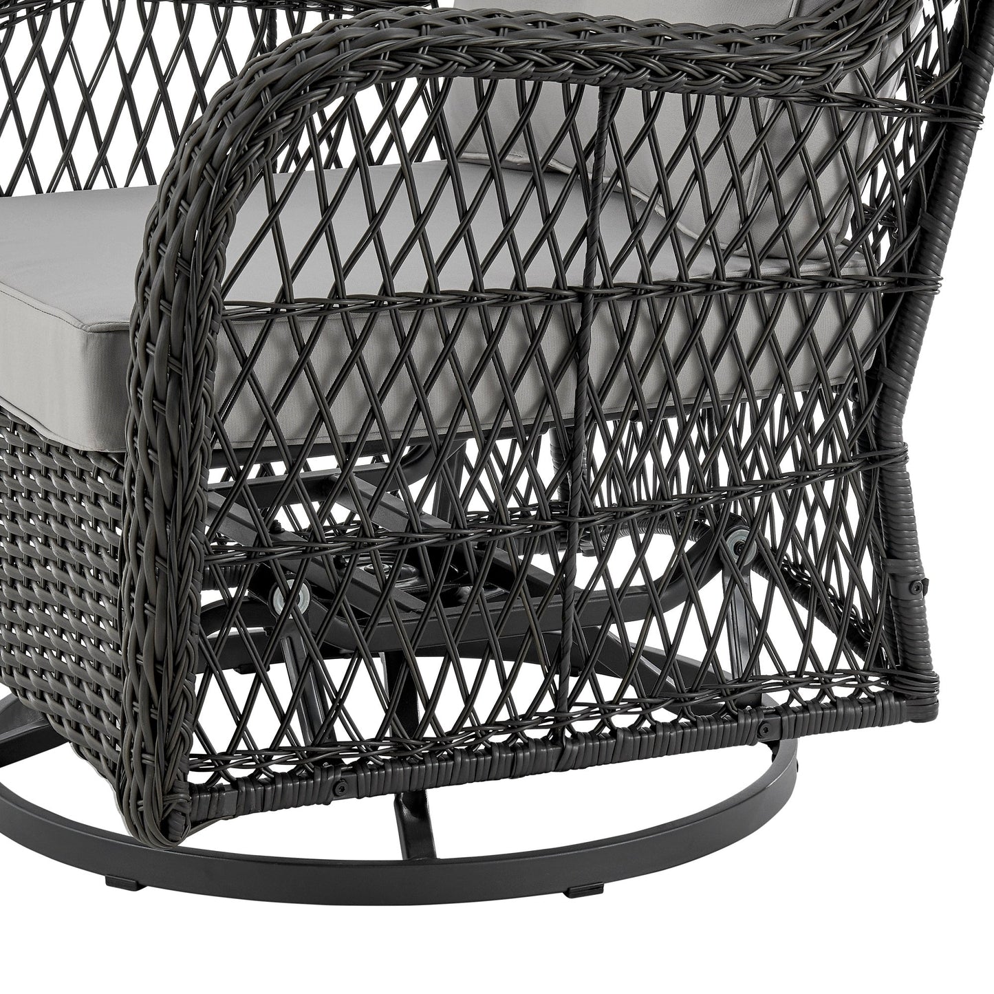 Manhattan Comfort 3-Piece Fruttuo Patio 2- Person Seating Group with End Table