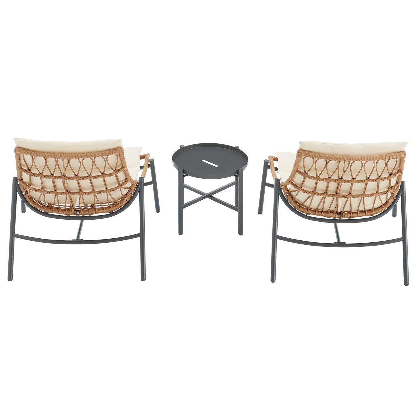 Manhattan Comfort 3-Piece Sunset Patio Conversation Set