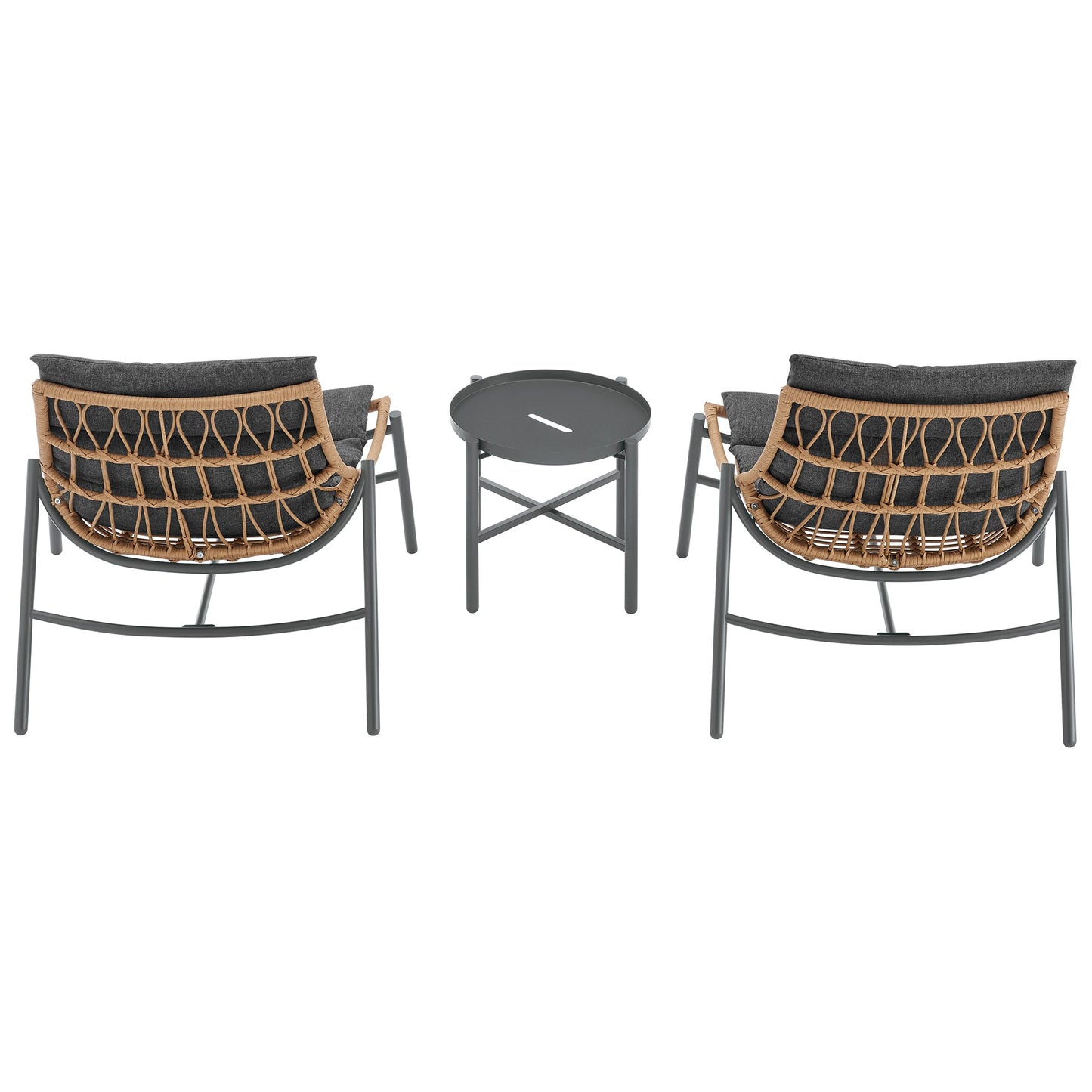 Manhattan Comfort 3-Piece Sunset Patio Conversation Set