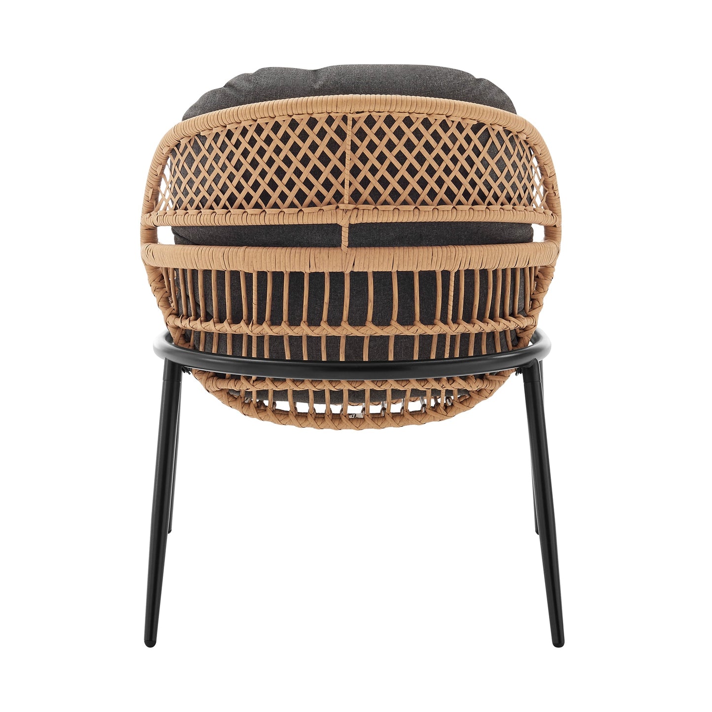 Manhattan Comfort 4-Piece Pine Patio Conversation Set