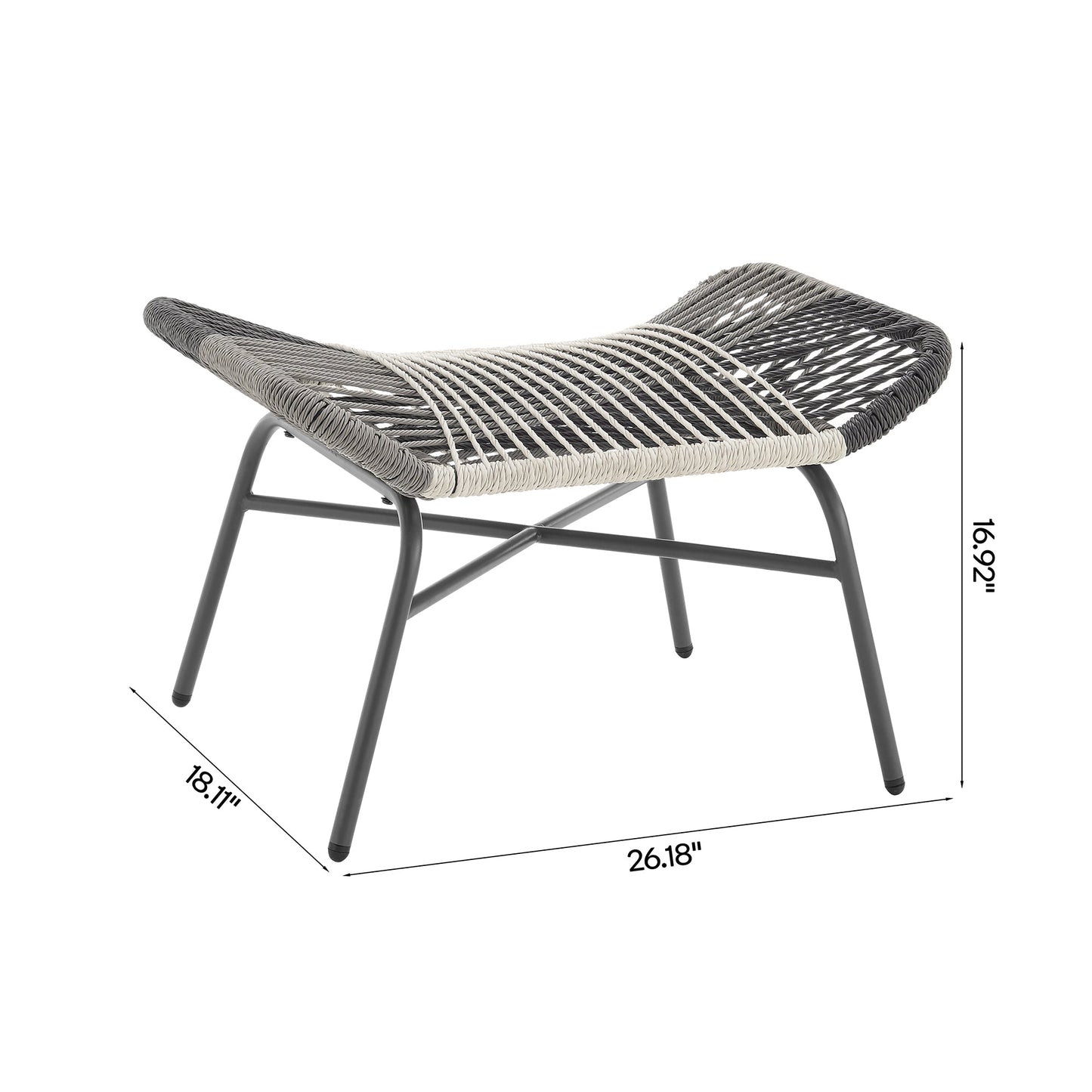 Manhattan Comfort 5-Piece Ashland Patio Conversation Set