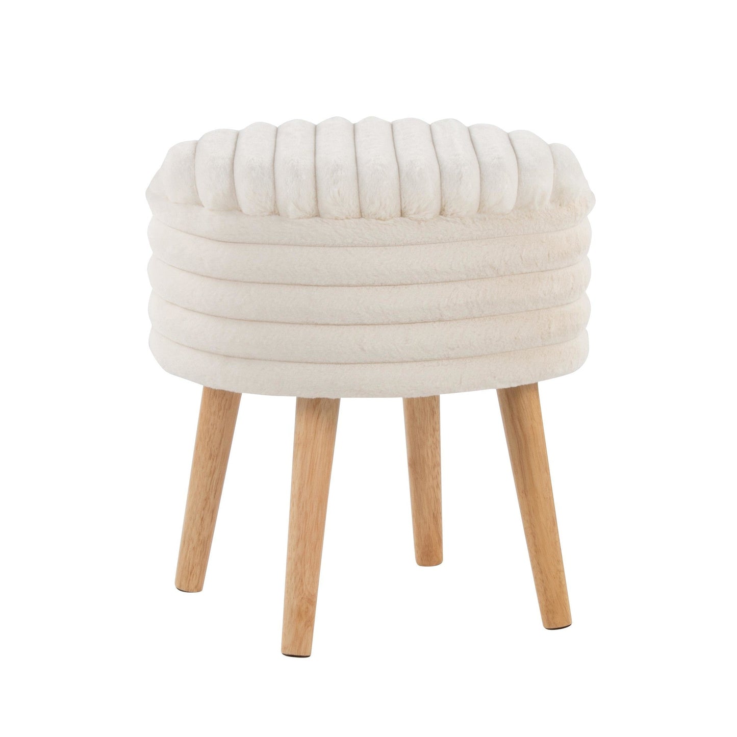 Majestic Office Furniture Plush Storage Ottoman Set