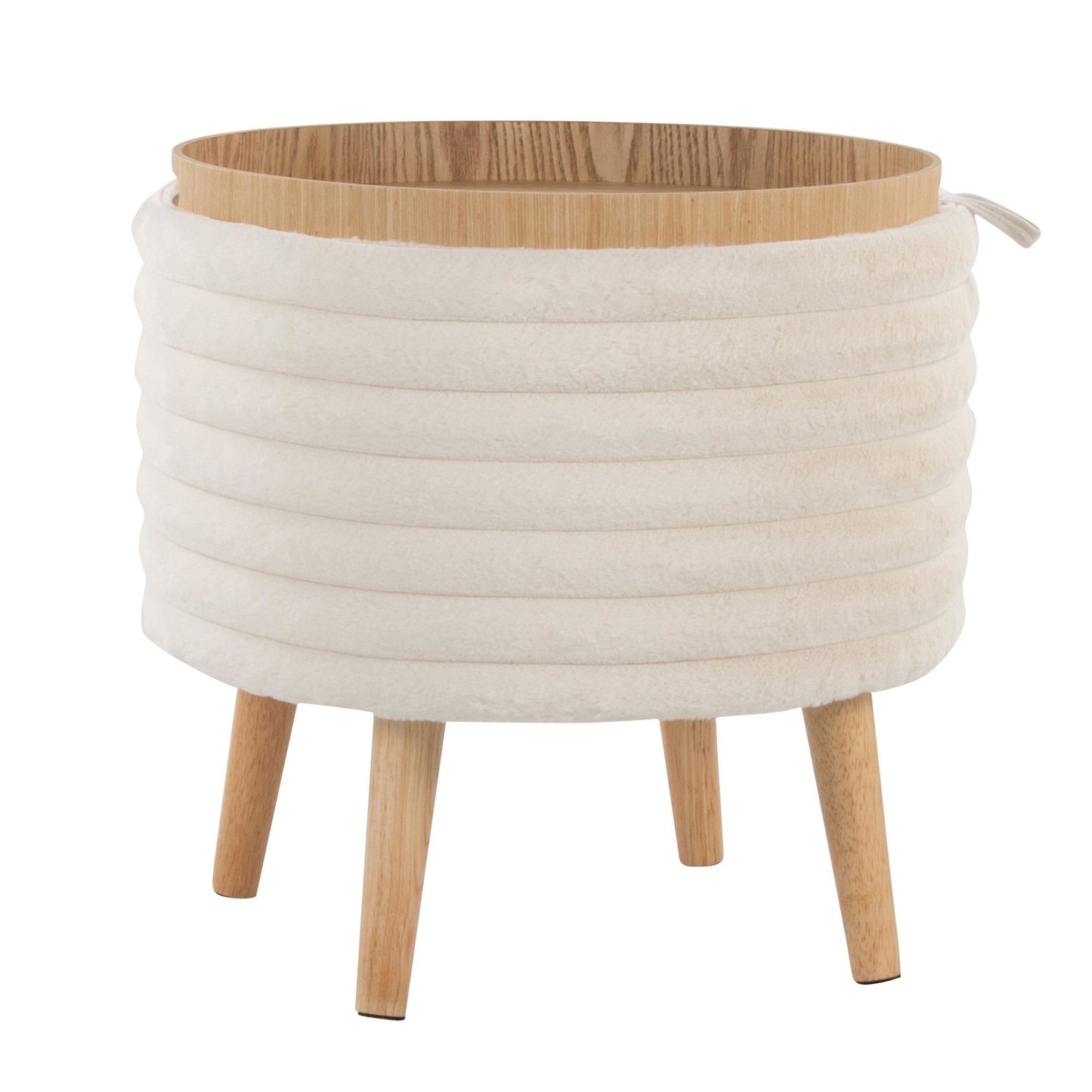 Majestic Office Furniture Plush Storage Ottoman Set