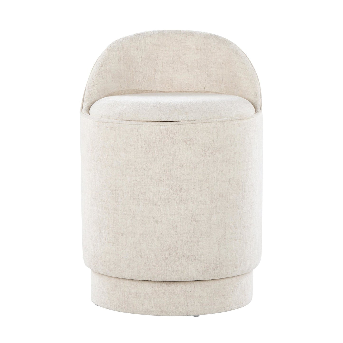 Lumisource Marla 18" Upholstered Vanity Stool