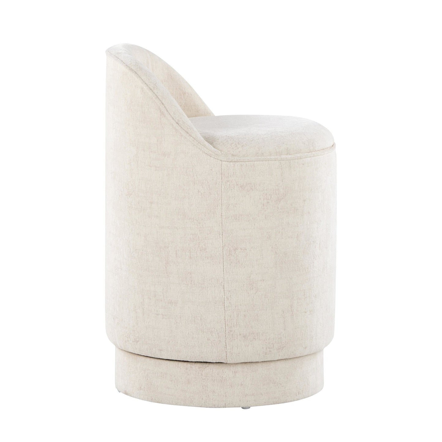 Lumisource Marla 18" Upholstered Vanity Stool