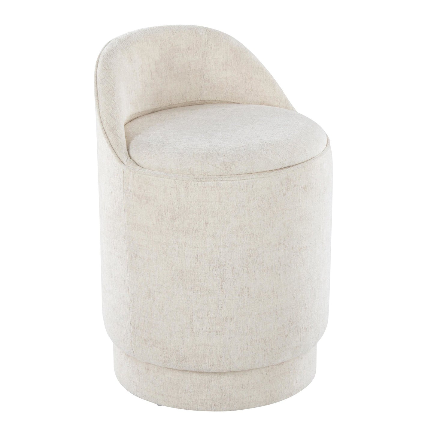 Lumisource Marla 18" Upholstered Vanity Stool