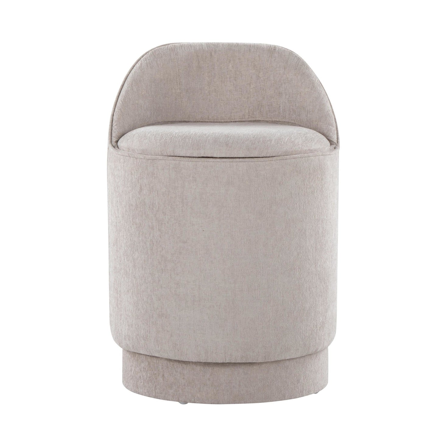 Lumisource Marla 18" Upholstered Vanity Stool